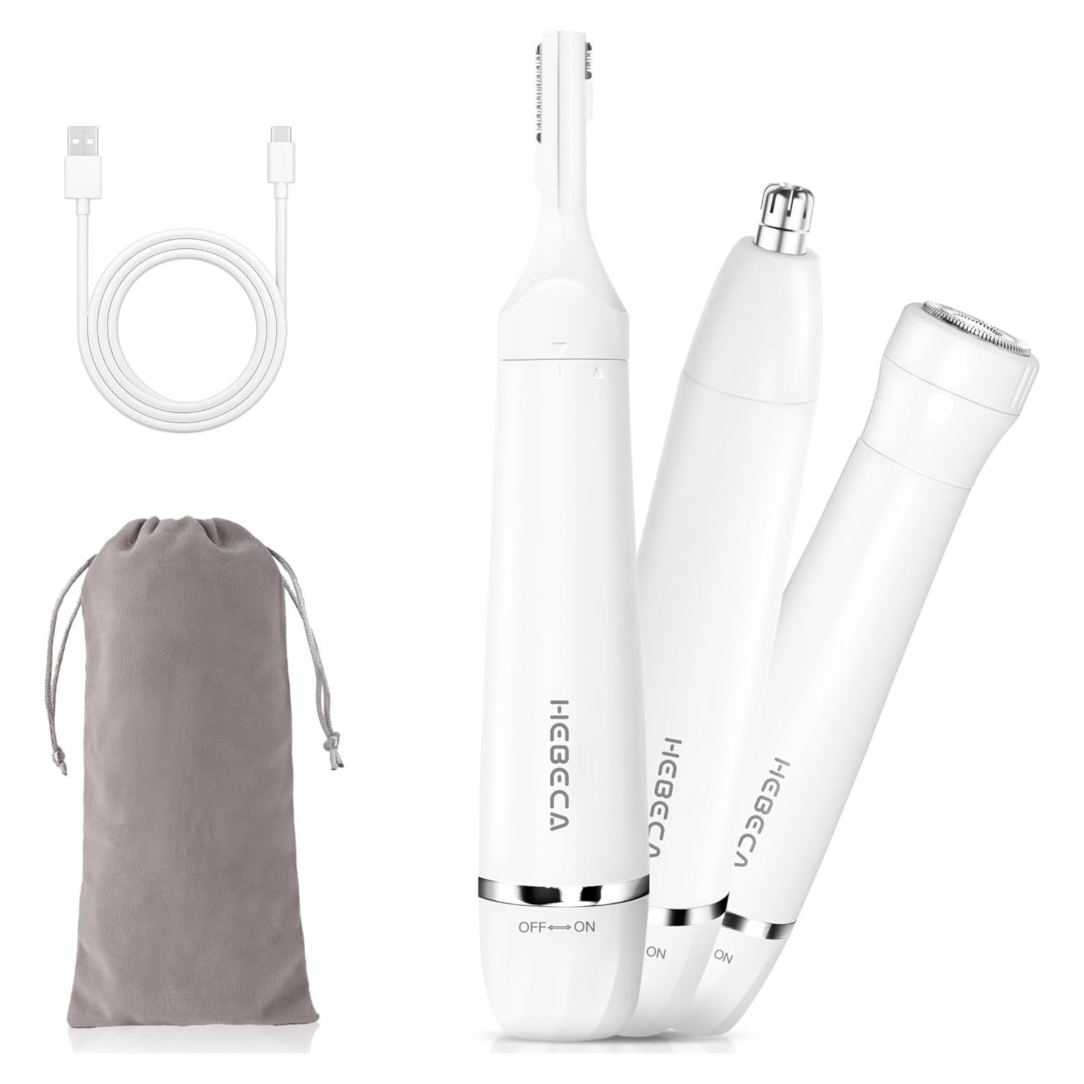 Recortador de Vello Facial HEBECA FT3001 3-en-1 Impermeable