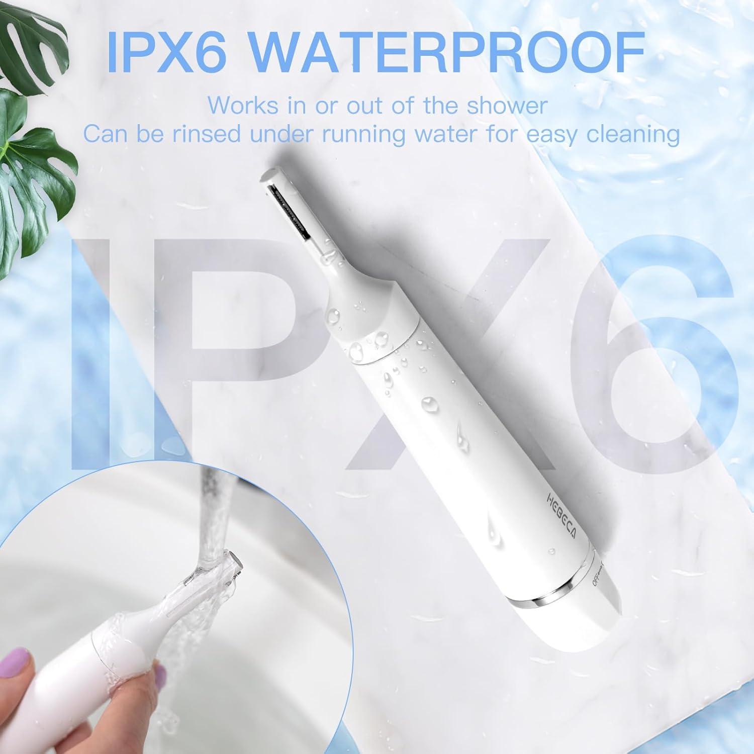 Recortador de Vello Facial HEBECA FT3001 3-en-1 Impermeable