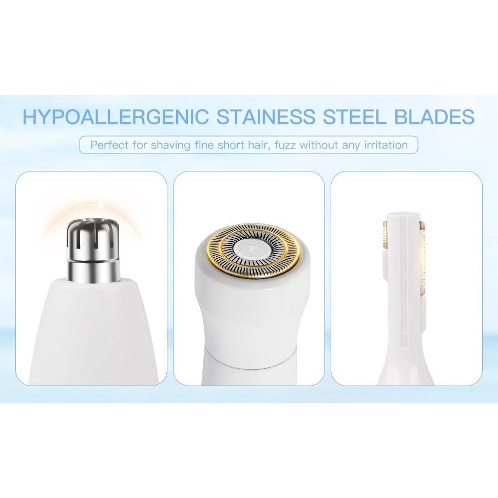 Recortador de Vello Facial HEBECA FT3001 3-en-1 Impermeable