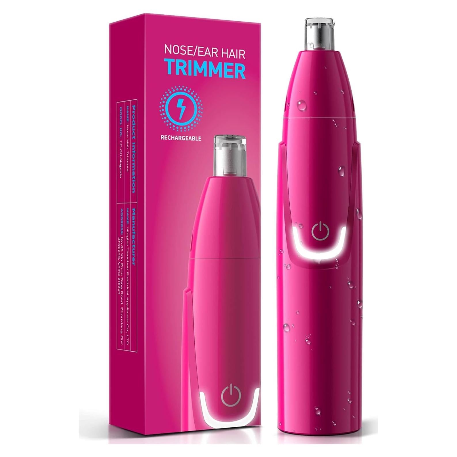Recortadora de Vello Nasal ZORAMI TC-011 Magenta Recargable