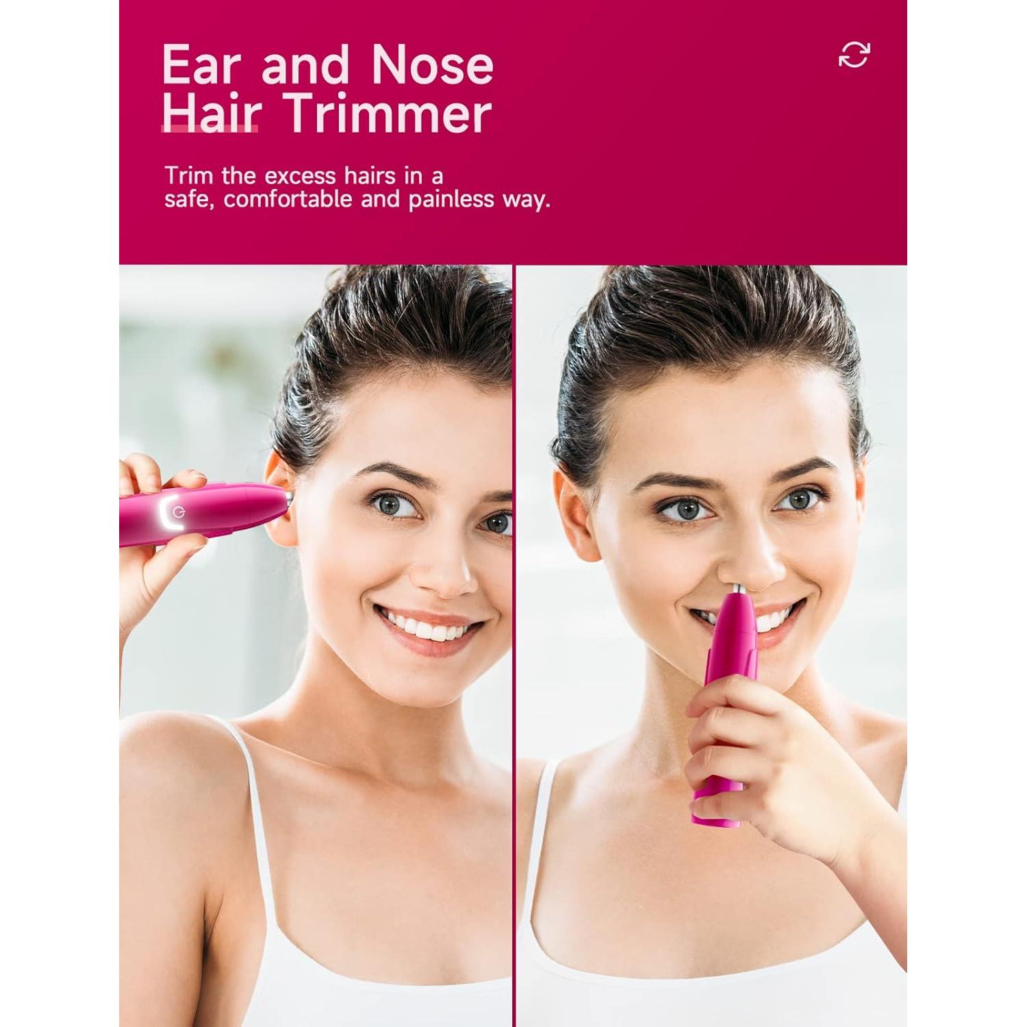 Recortadora de Vello Nasal ZORAMI TC-011 Magenta Recargable