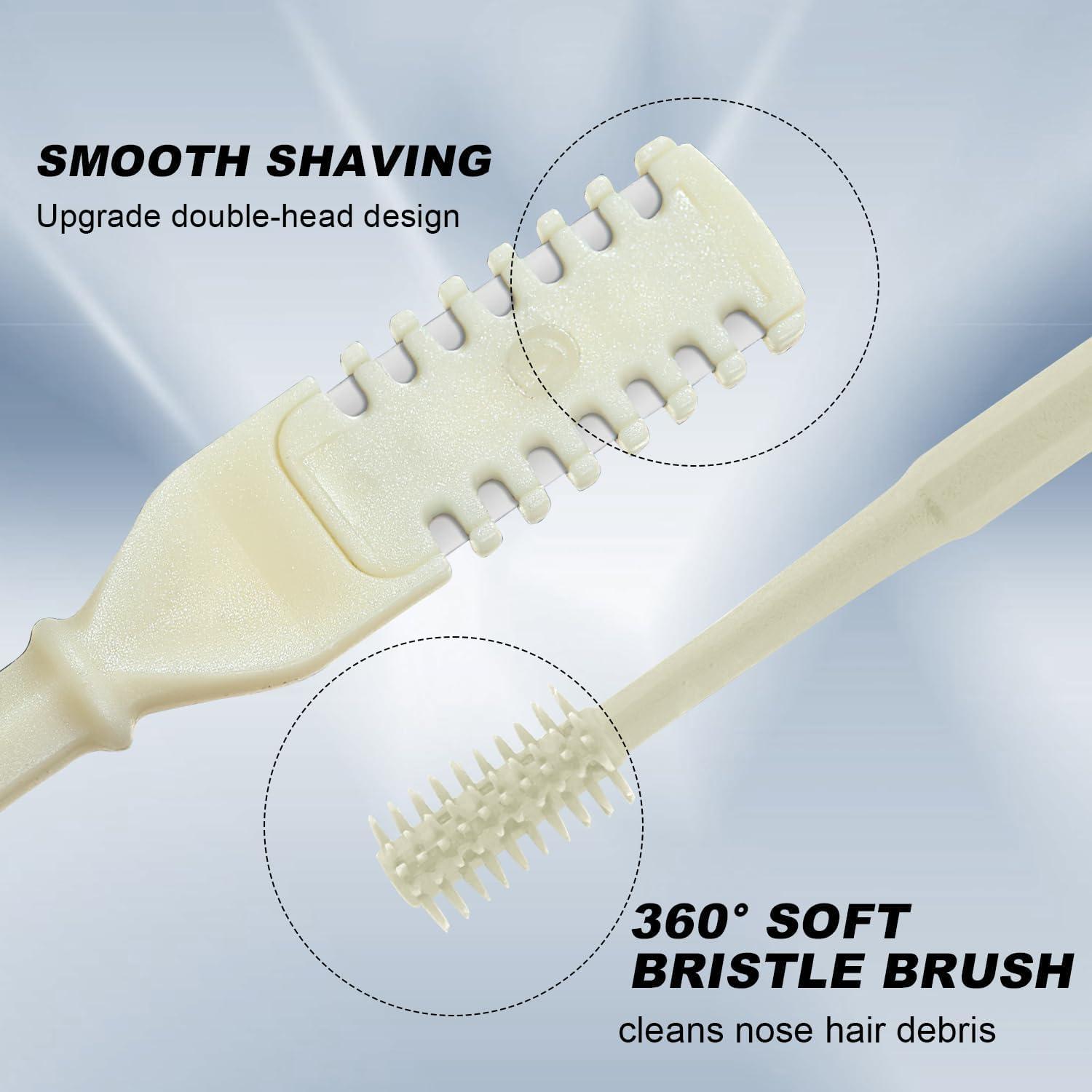 Recortador de Vello Nasal PSKZNSZ 2-en-1 Rotatorio 360°