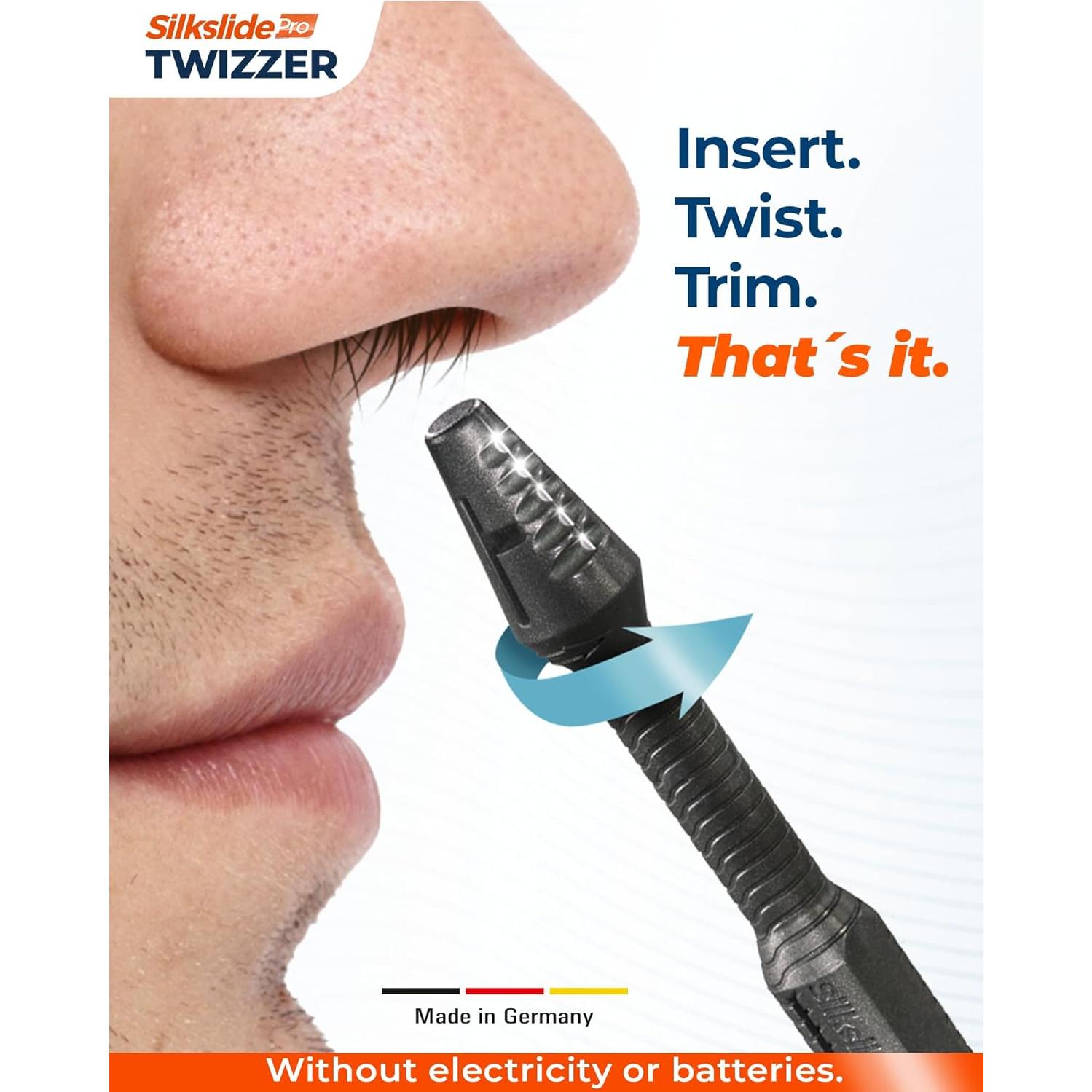 TWIZZER Recortador de Vello Nasal y Auricular Alemán