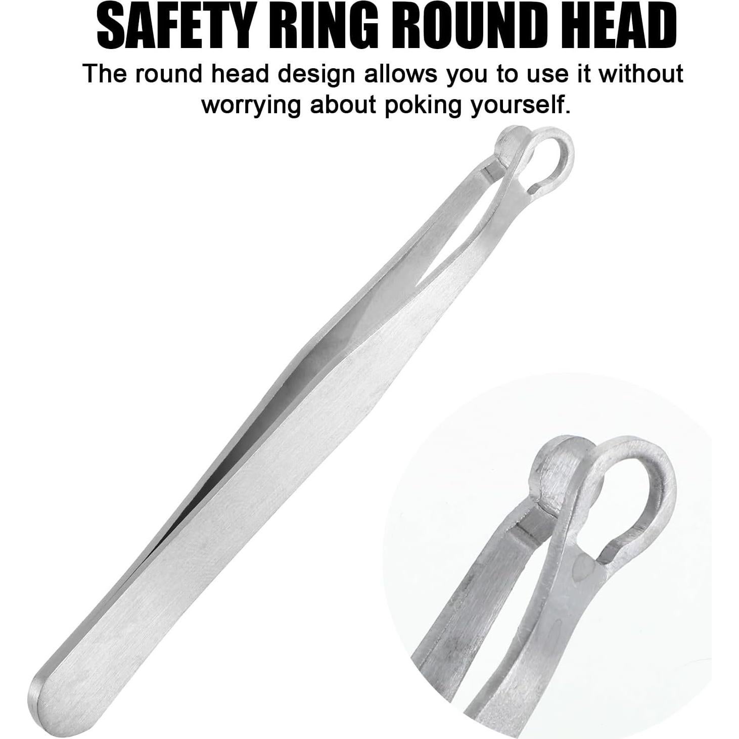 3 Pinzas Recortadoras de Vello Nasal Sorcristy Acero Inoxidable