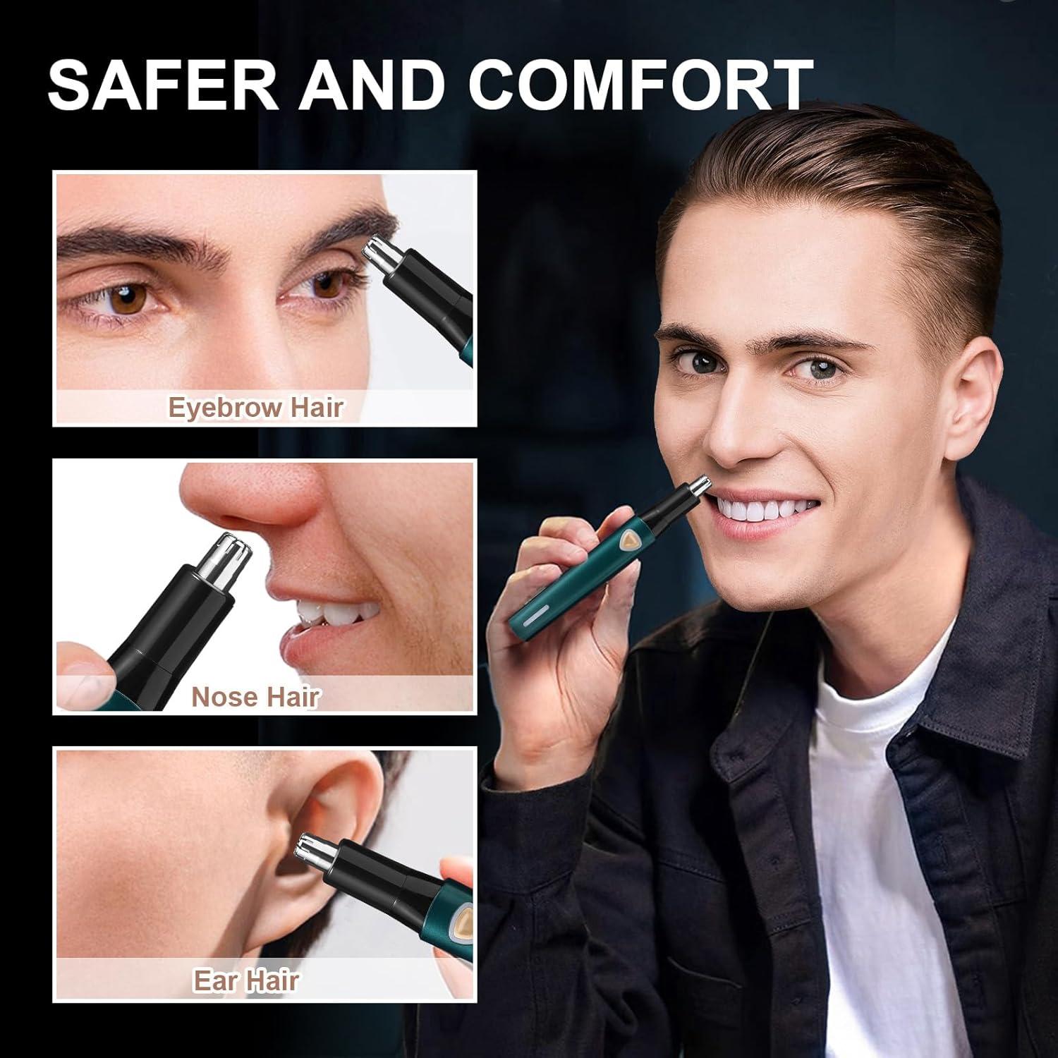 Recortador de Vello Nasal Eléctrico eStraPro S1060 - Carga Tipo-C