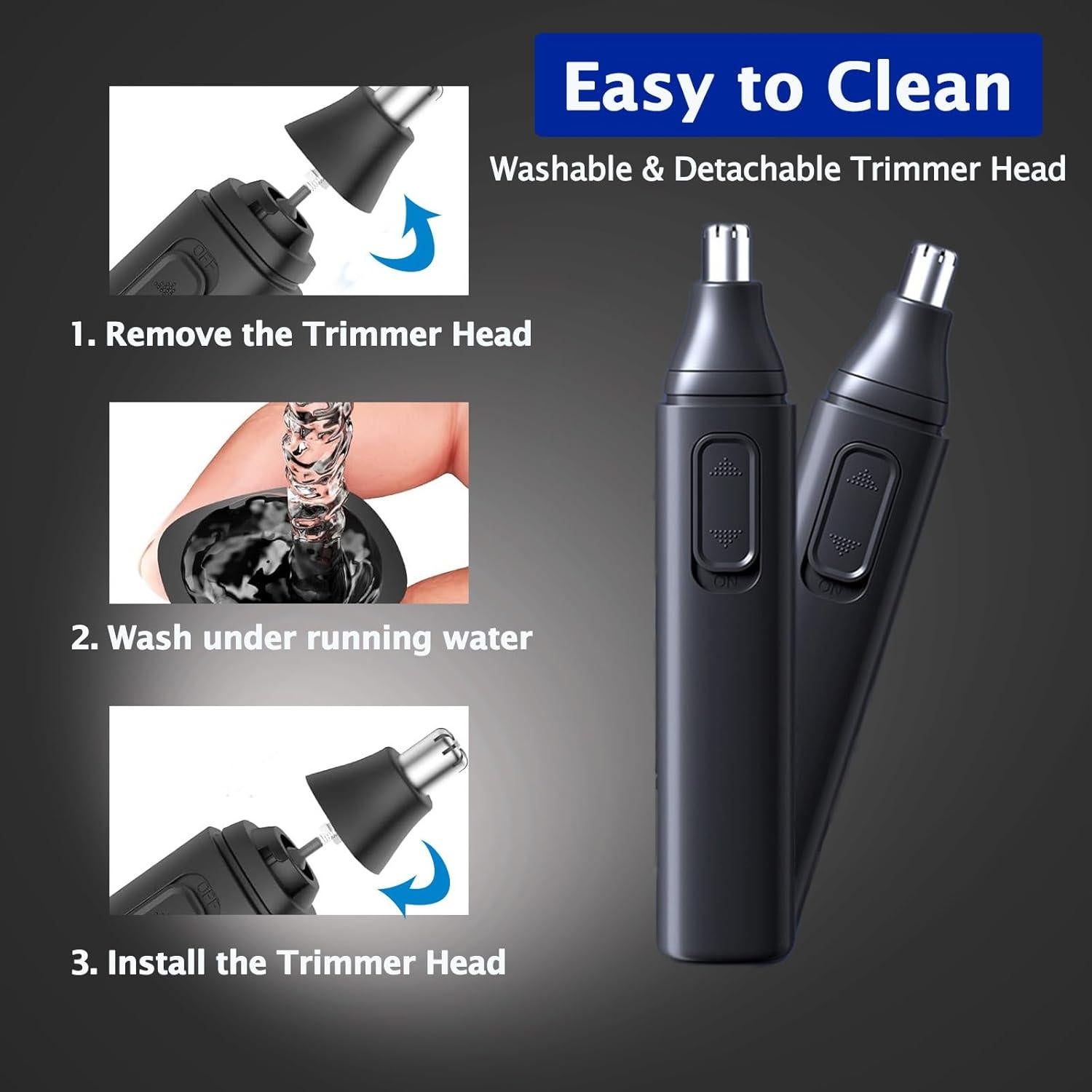 Recortador de Vello Nasal y Auricular iKakocus USB Recargable