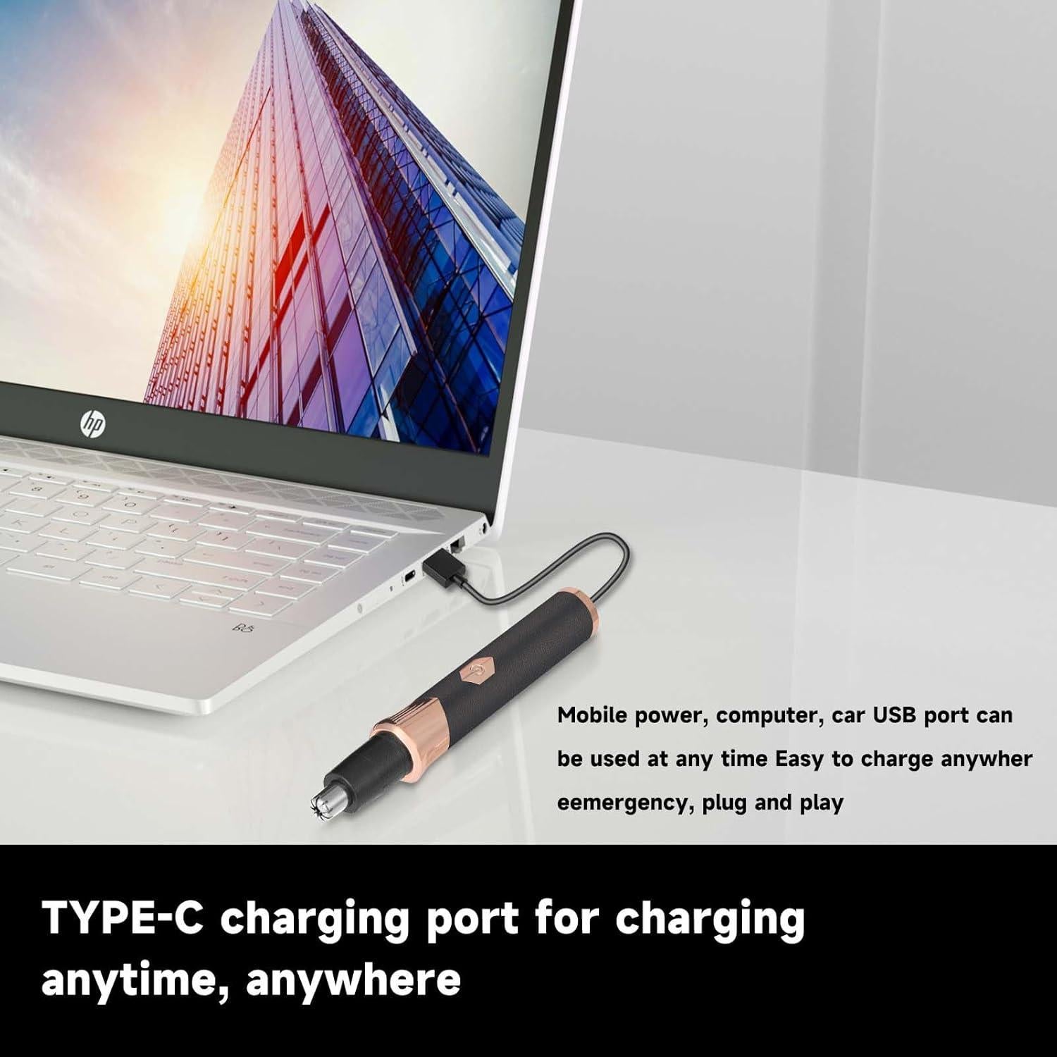 Recortador de Vello Nasal y Oído Transfree Recargable 15cm