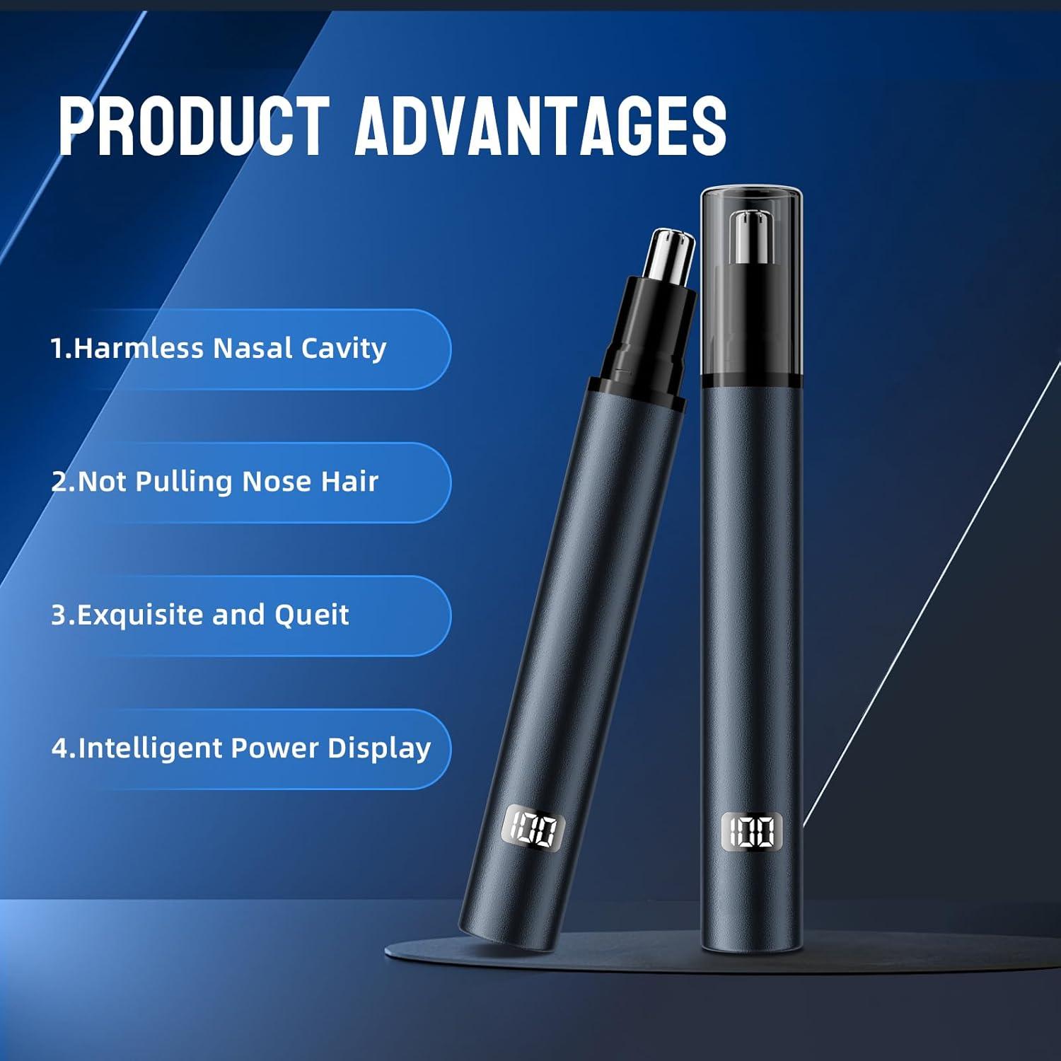 Recortador de Vello Nasal y Facial SEONEZU Recargable USB