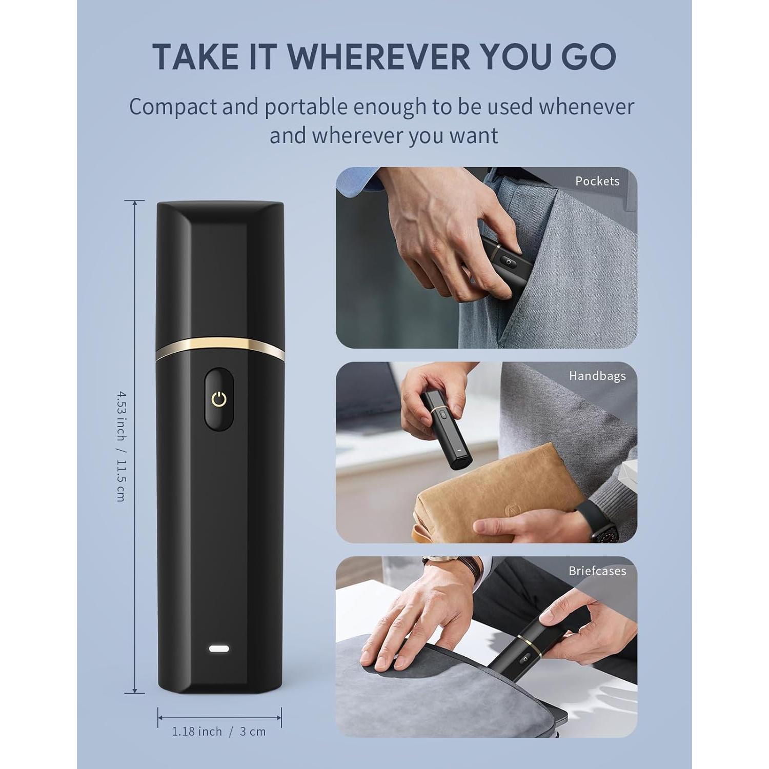 Recortador de Vello Nasal Roleader N2 Recargable Tipo-C Negro