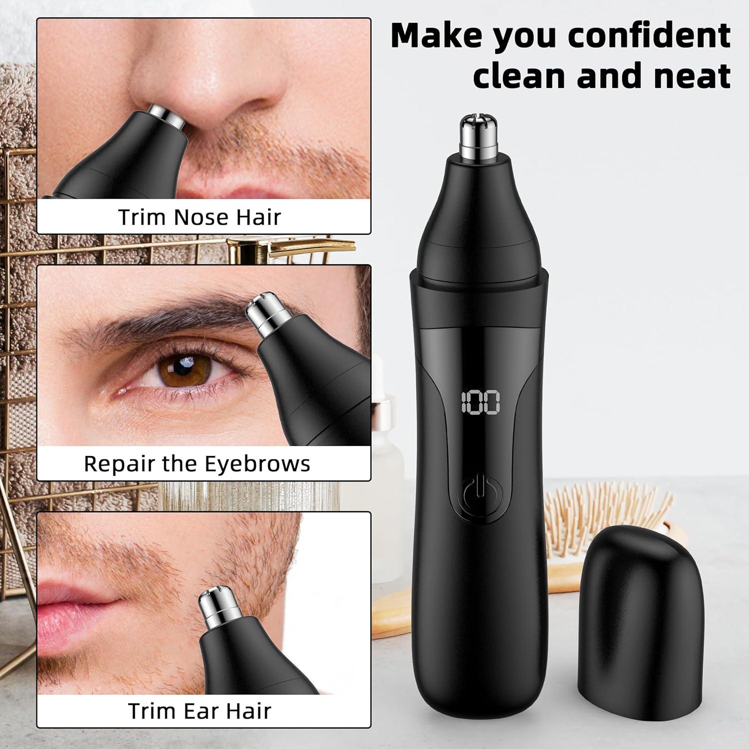 Recortador de Vello Nasal SESATOOK L5 Recargable USB Negro