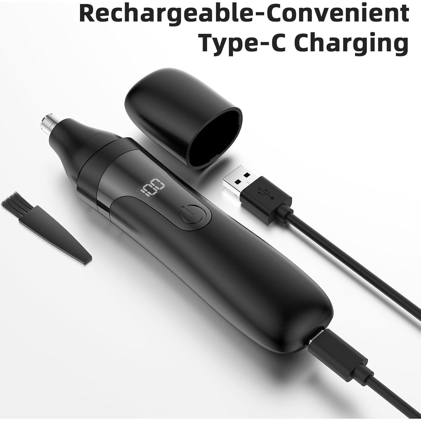 Recortador de Vello Nasal SESATOOK L5 Recargable USB Negro