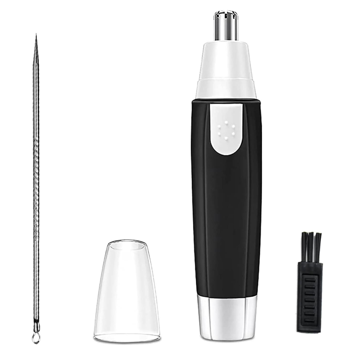 Recortador de Vello Nasal y Facial MOVOZIN Negro, Sin Dolor