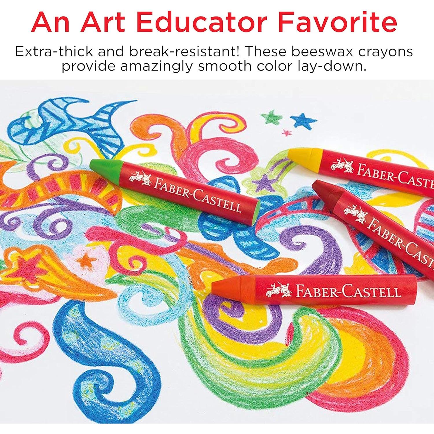 Crayones de Cera de Abeja Faber-Castell 240 Jumbo Escolar