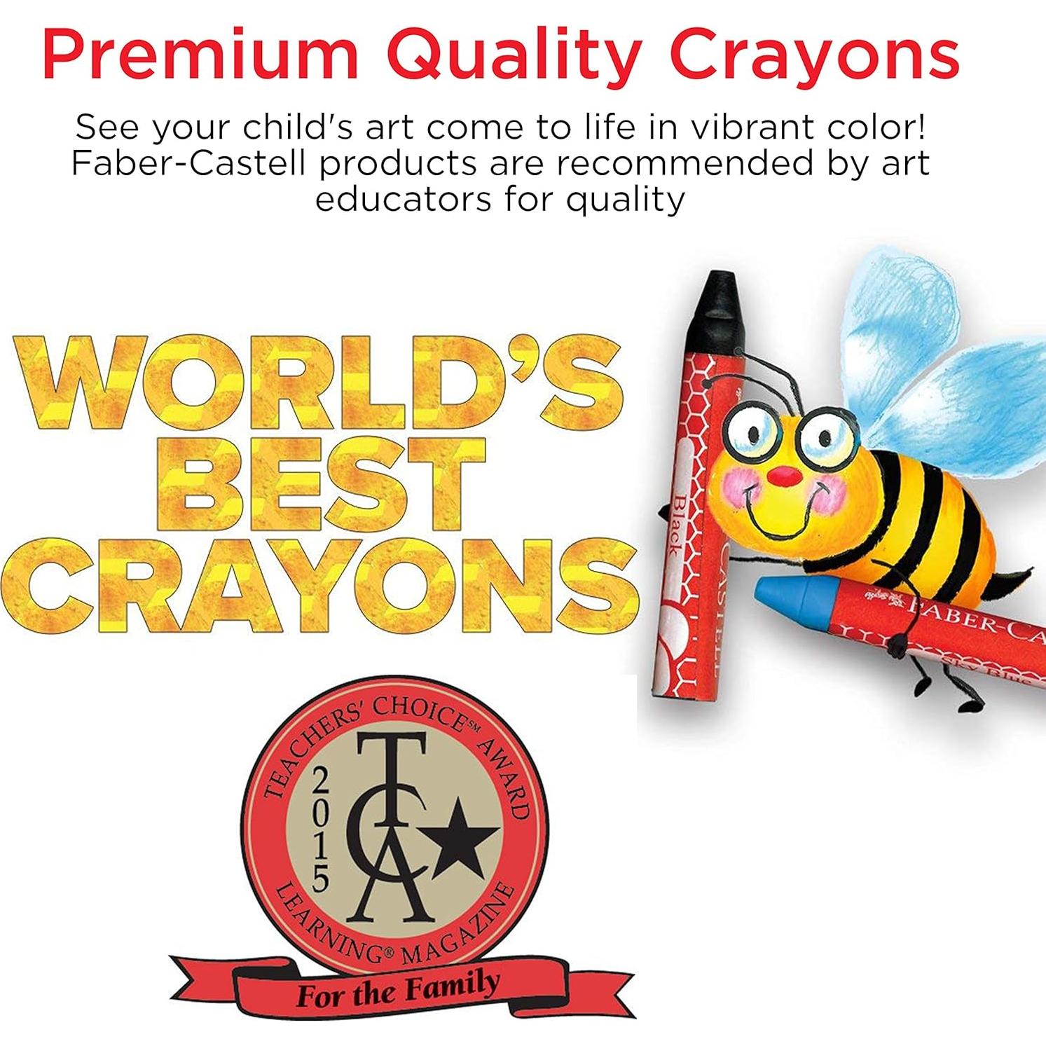 Crayones de Cera de Abeja Faber-Castell 240 Jumbo Escolar