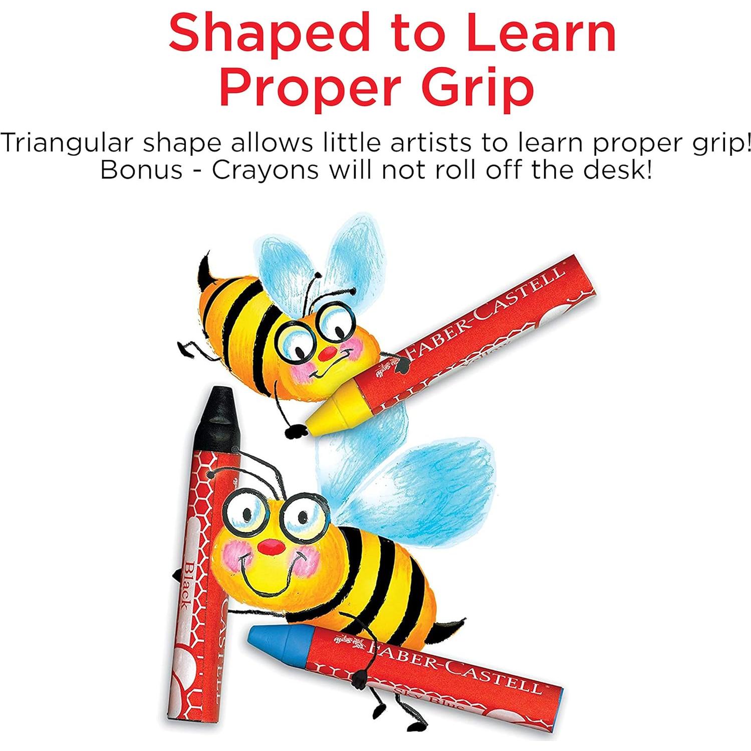 Crayones de Cera de Abeja Faber-Castell 240 Jumbo Escolar
