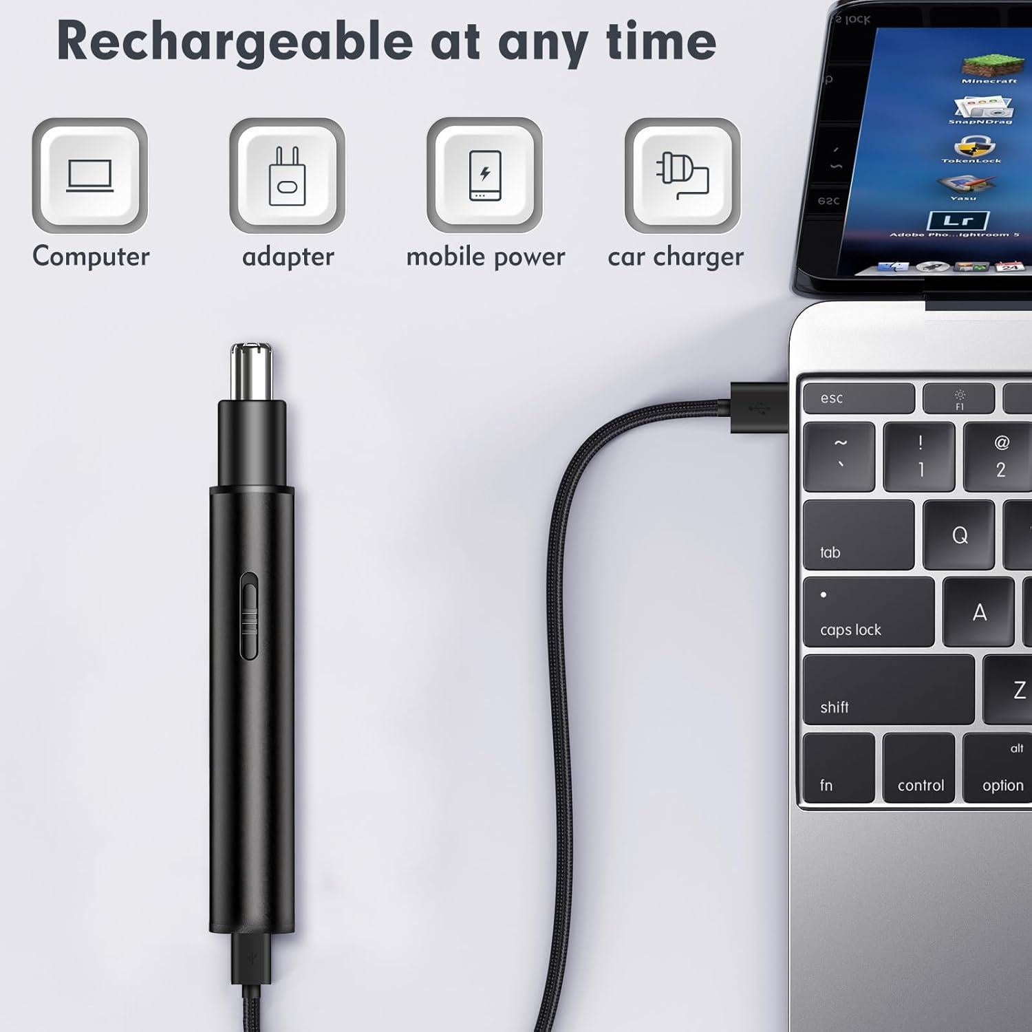 Recortador de Vello Nasal y Facial TWAKA Recargable USB