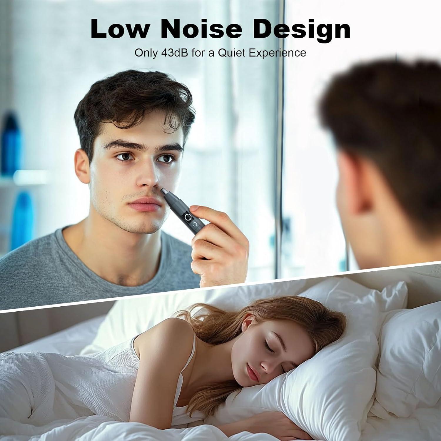 Recortadora de Vello Nasal JISHO USB Tipo-C Impermeable