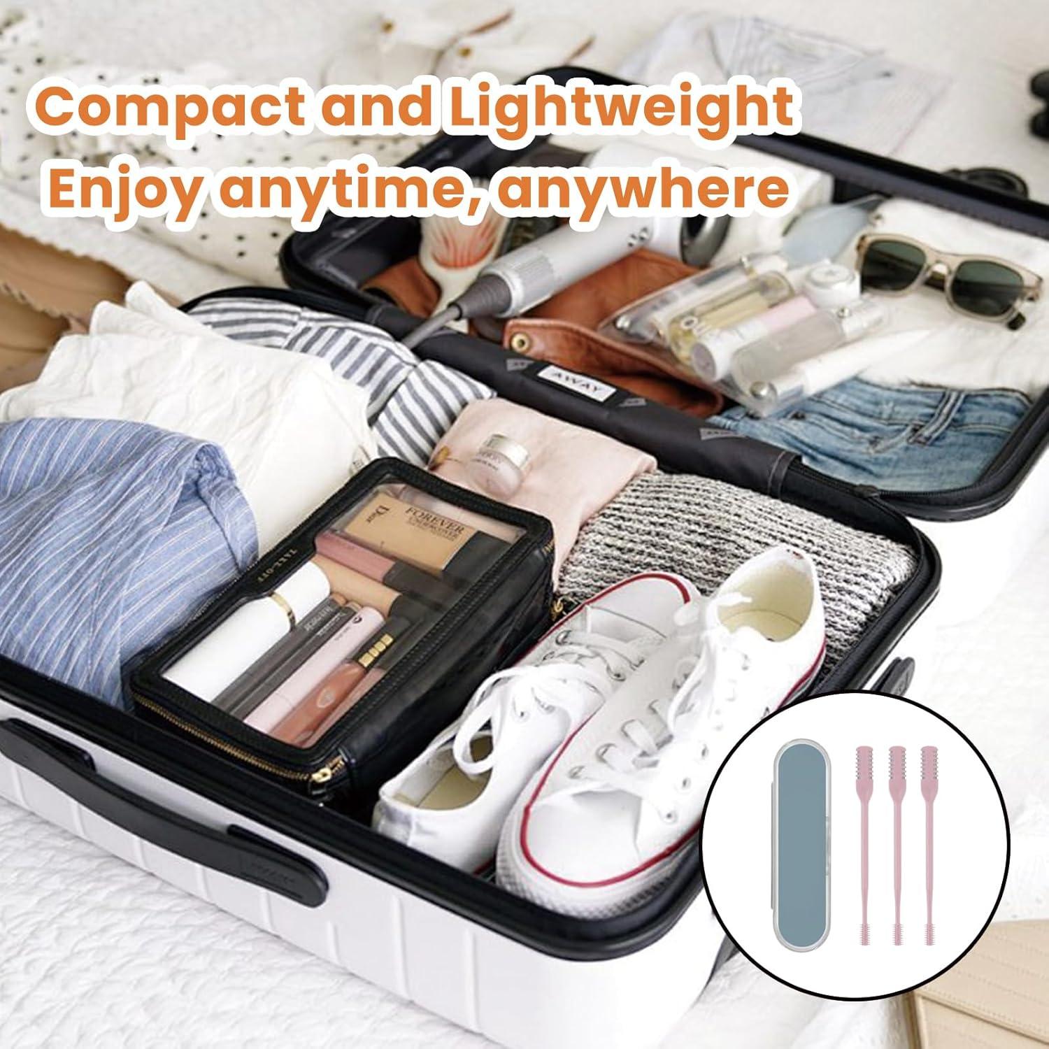 Cortador de Vello Nasal 2 en 1 JLYPFUSA Rosa - Compacto y Eficaz