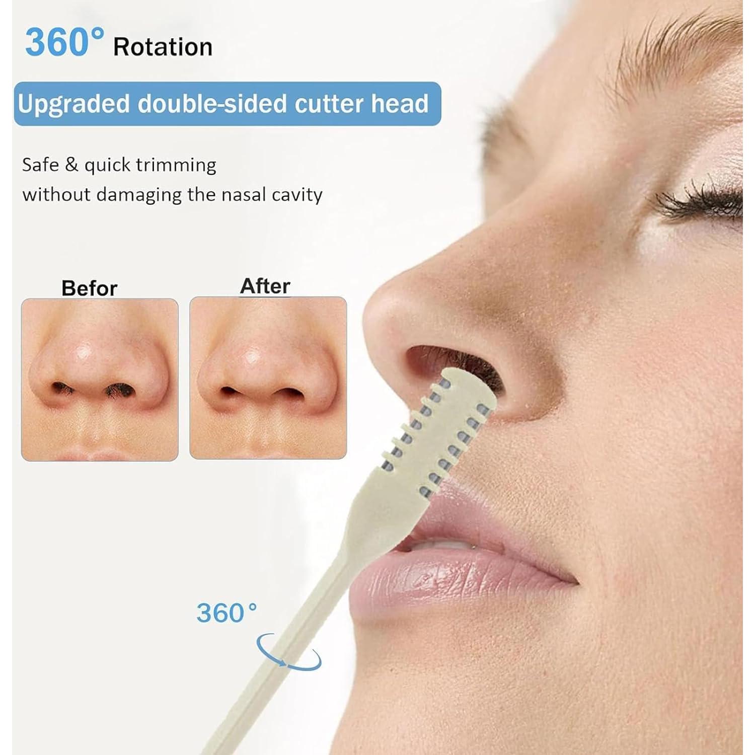 Cortador de Vello Nasal Manual 2-en-1 Hannahcos 10cm
