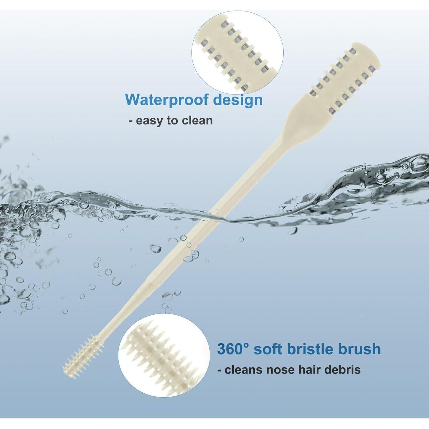 Cortador de Vello Nasal Manual 2-en-1 Hannahcos 10cm