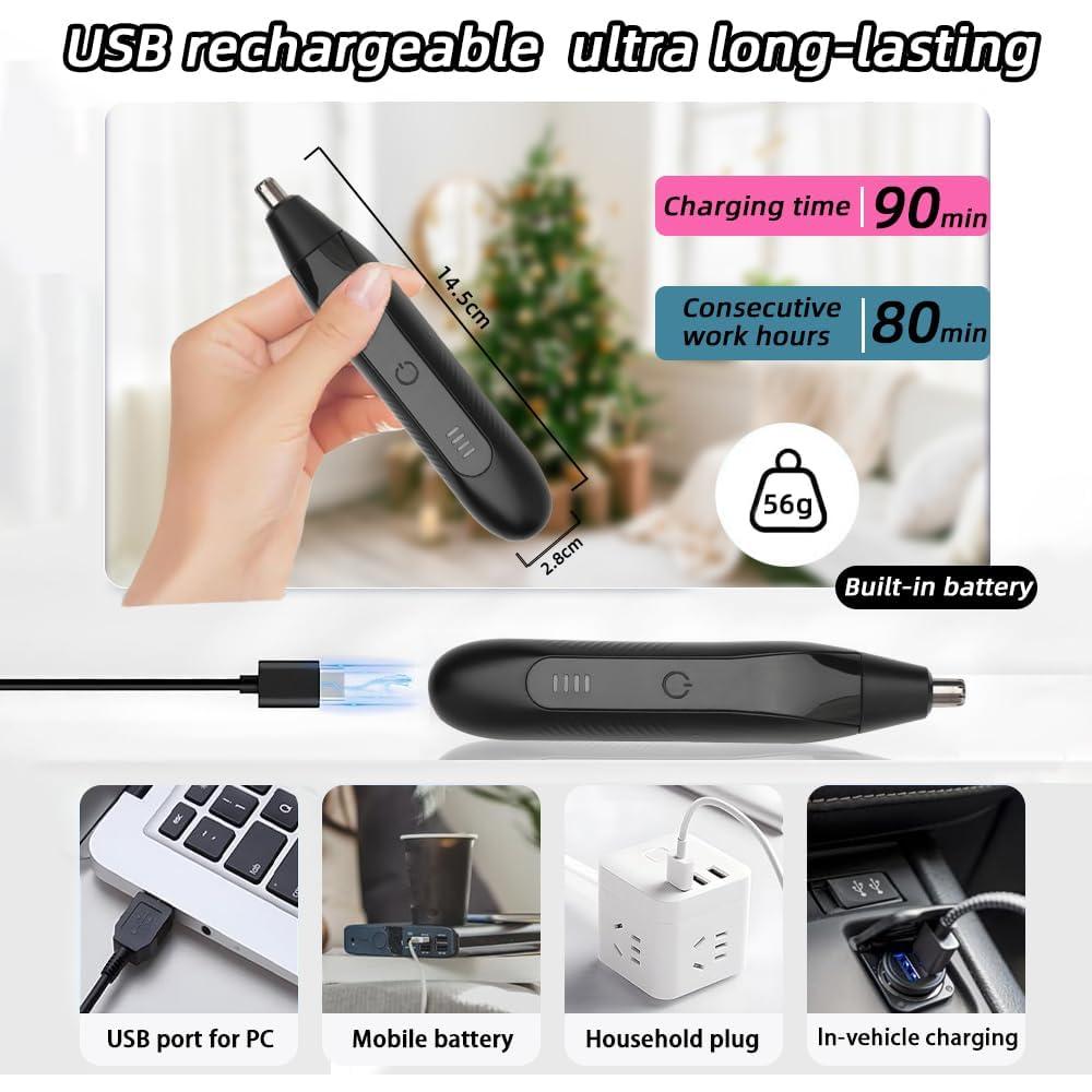 Recortador de Vello Nasal y Facial FREIOWEEI Recargable