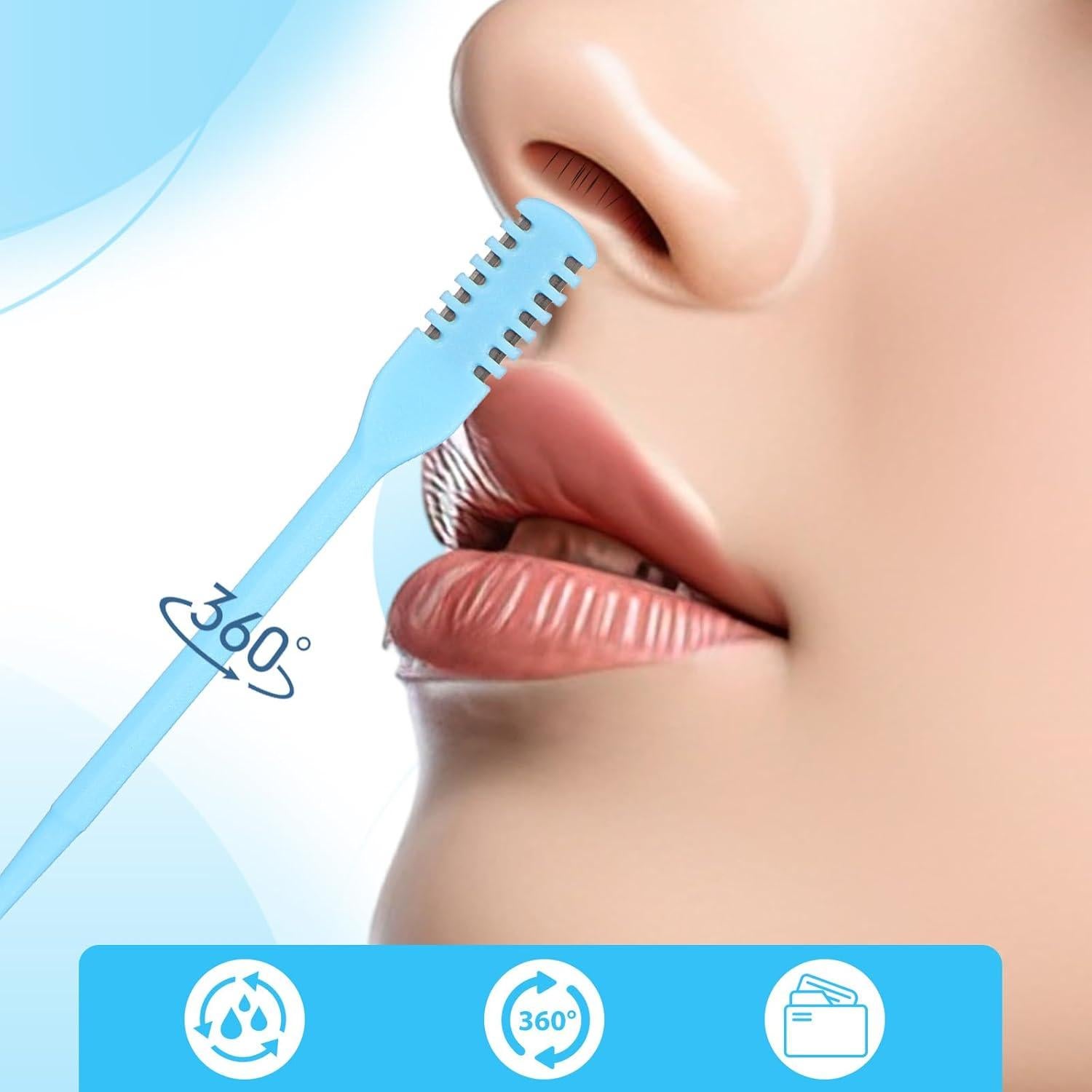 Cortador de Vello Nasal 2-en-1 Oruola, 5 Colores, Acero Inoxidable