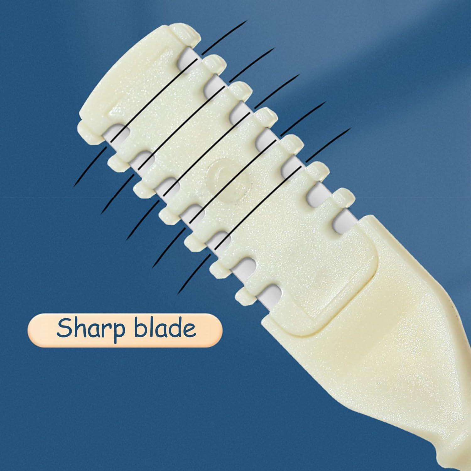 Cortador de Vello Nasal 2-en-1 EYIUOPT Doble Cara 360° Azul