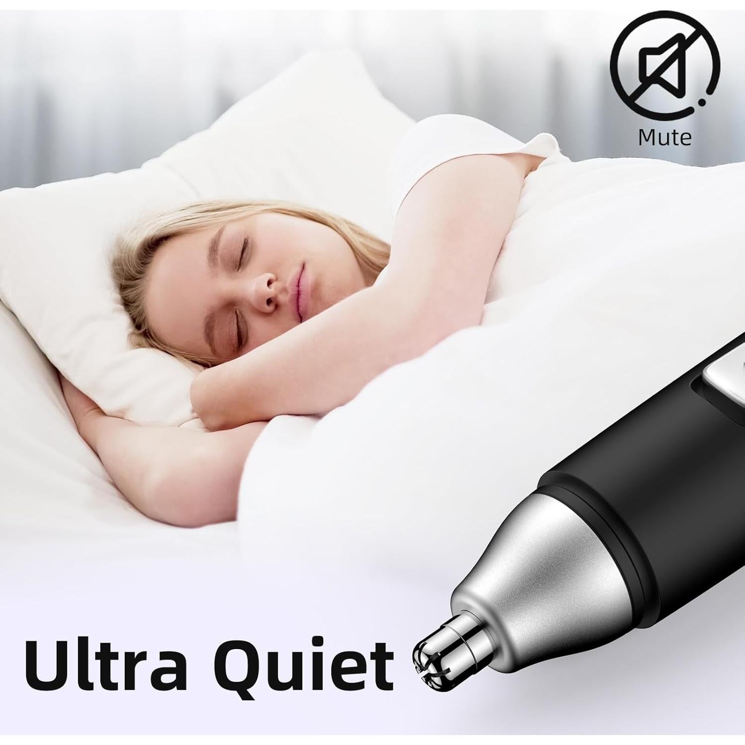 Recortador de Vello Nasal Indoloro Tipo-C Recargable 15cm