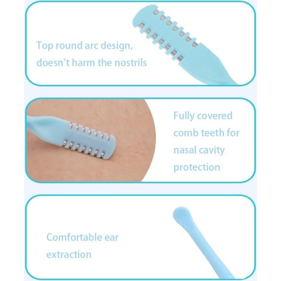 Recortador de Vello Nasal 2 en 1 Waxxy - Portátil y A Prueba de Agua