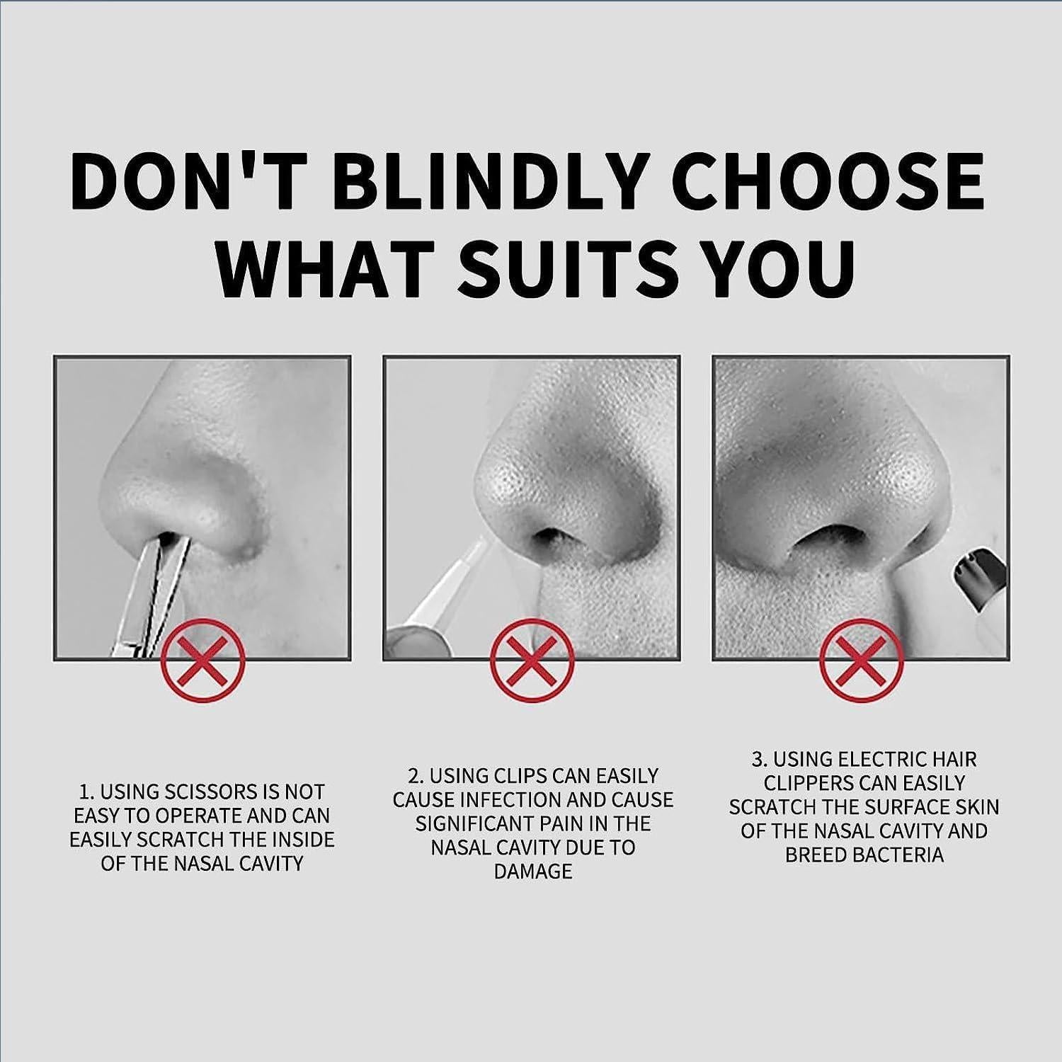 Recortador de Vello Nasal 2 en 1 Waxxy - Portátil y A Prueba de Agua