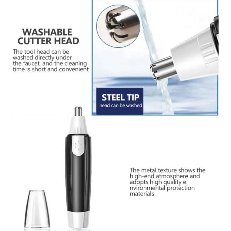 Recortador de Vello Nasal y Auricular Homejoy Tech - Acero Inoxidable, 360 Grados, Impermeable
