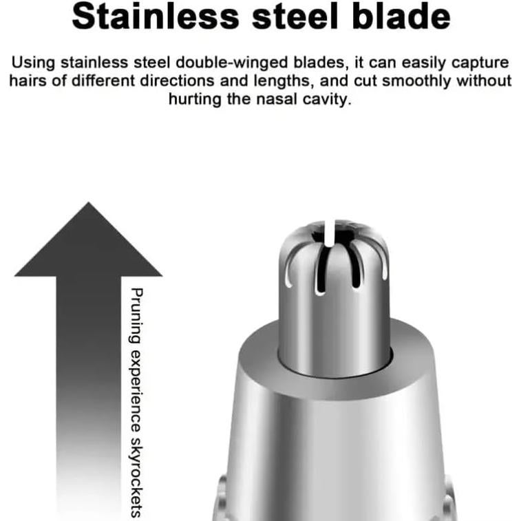 Recortador de Vello Nasal y Auricular Homejoy Tech - Acero Inoxidable, 360 Grados, Impermeable