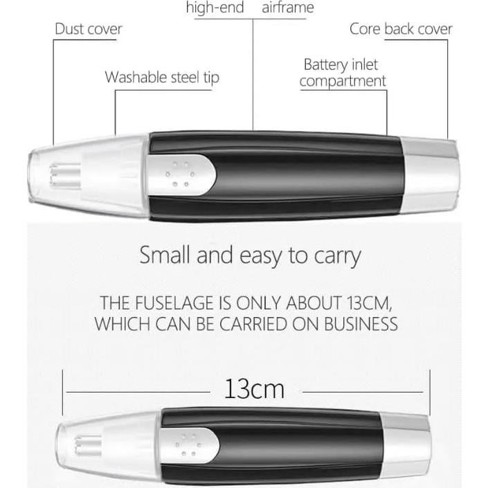 Recortador de Vello Nasal y Auricular Homejoy Tech - Acero Inoxidable, 360 Grados, Impermeable