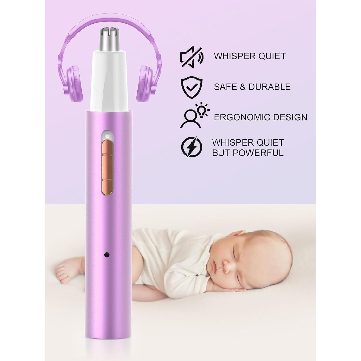 Recortador de Vello Nasal Ginity 2 en 1 Recargable Indoloro