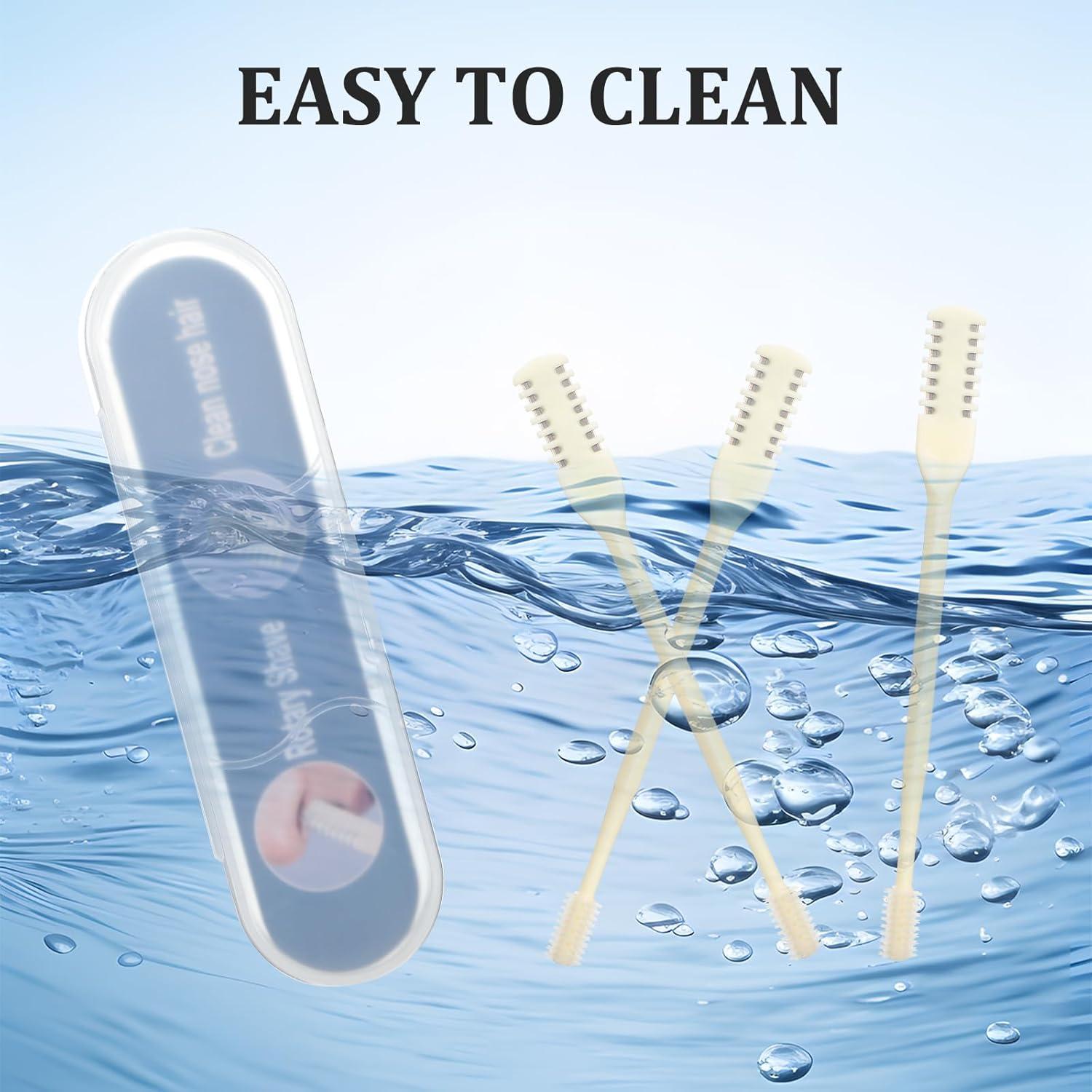 Cortador de Vello Nasal 2-en-1 Bremorou Doble Cara Blanco