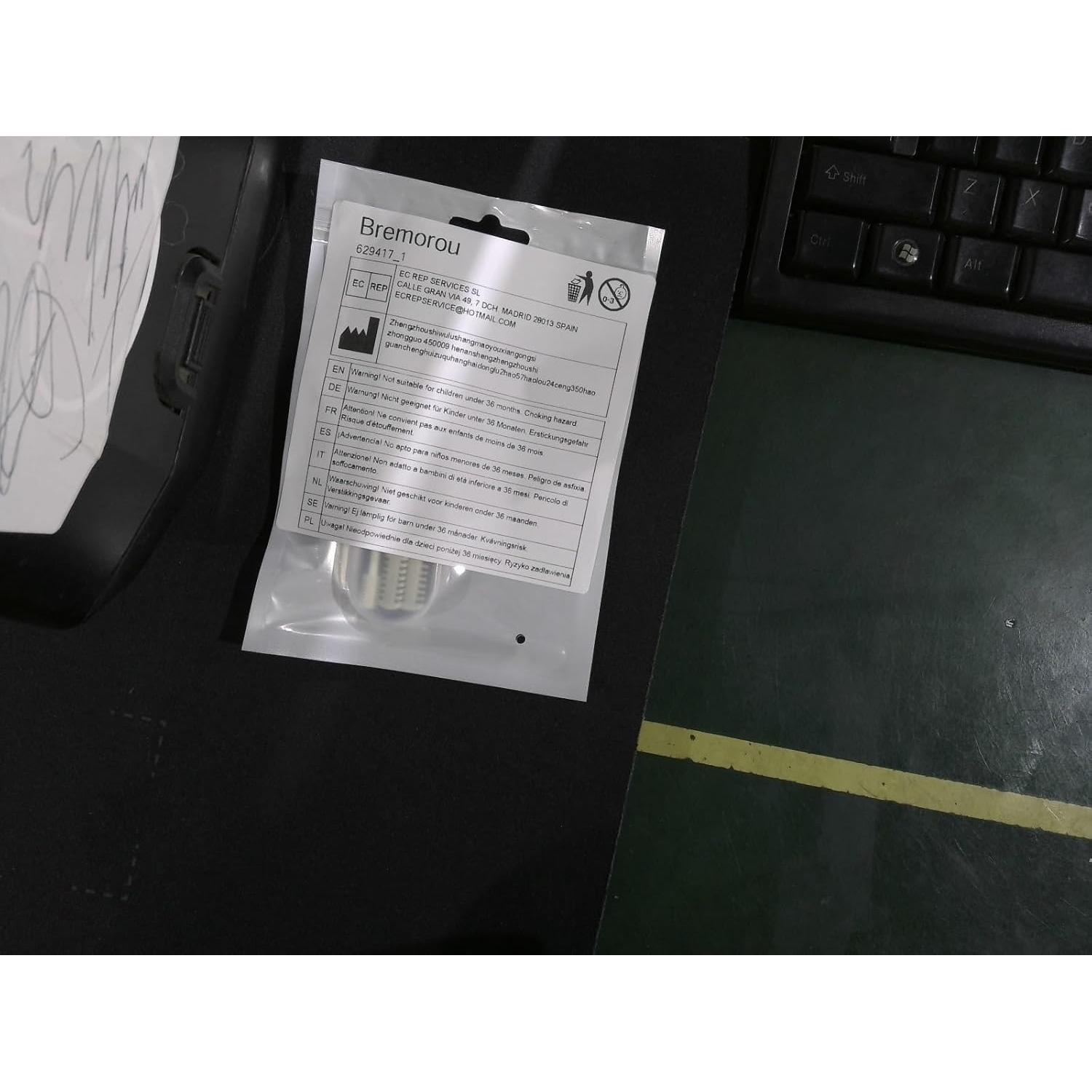 Cortador de Vello Nasal 2-en-1 Bremorou Doble Cara Blanco