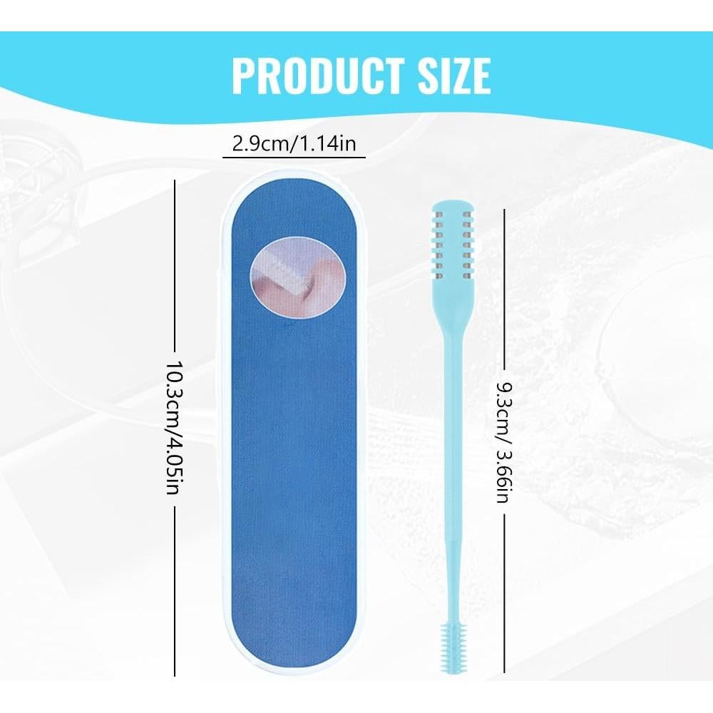 Cortador de Vello Nasal 2-en-1 Fauppt Manual 360° Acero Inoxidable