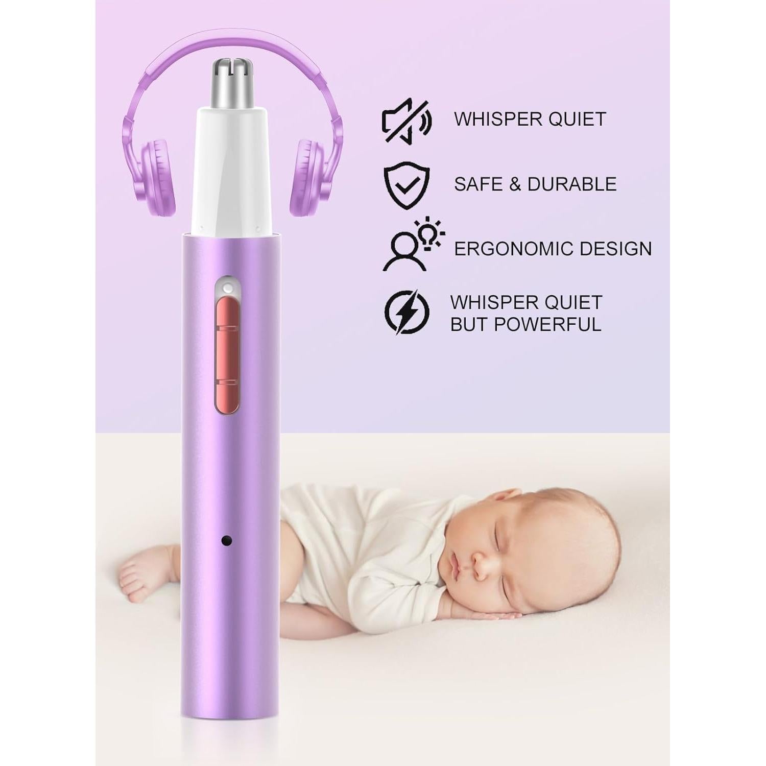 Recortador de Vello Nasal Ginity 2 en 1 Recargable Indoloro