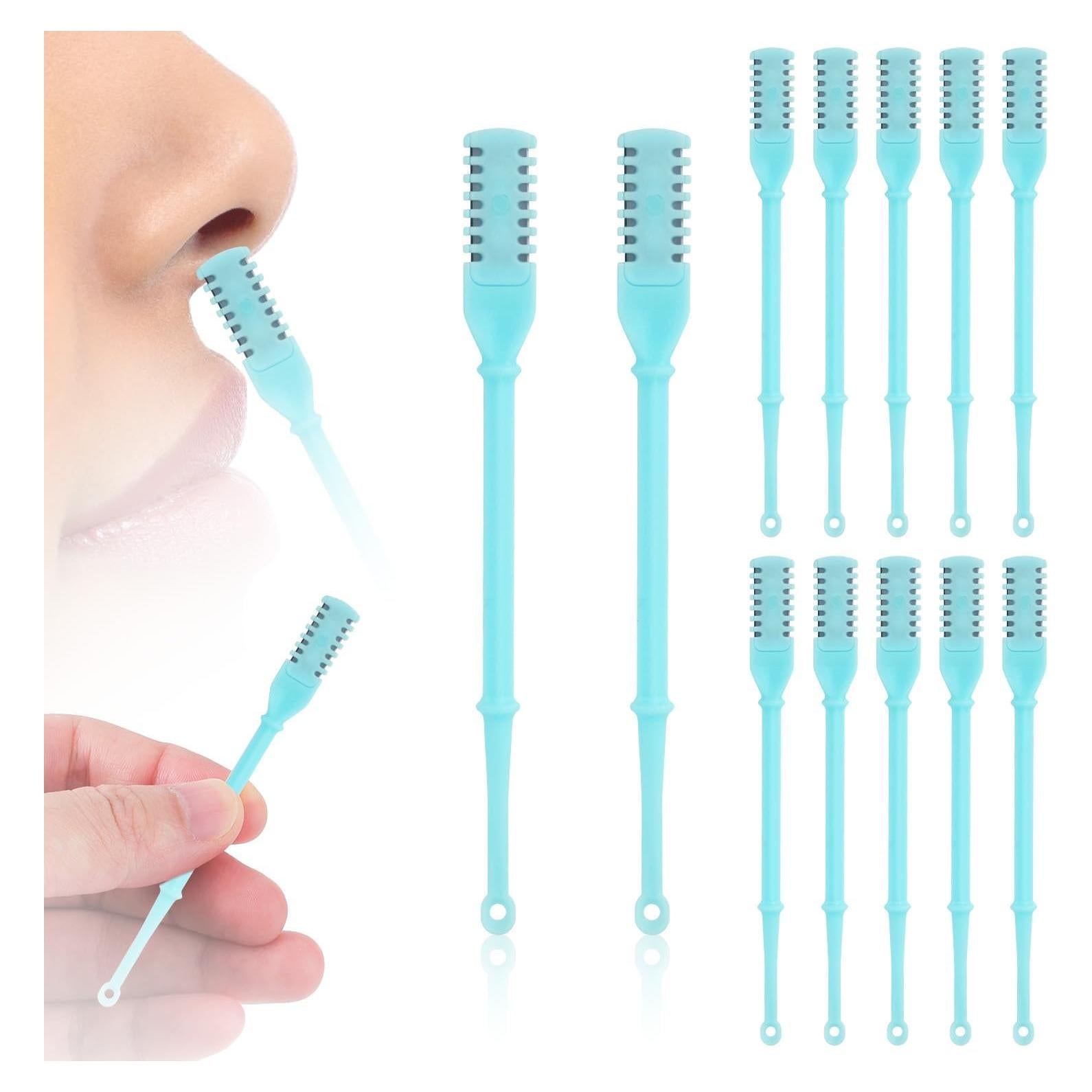 Cortador de Vello Nasal 2 en 1 PEUTIER - 12 Piezas Azul