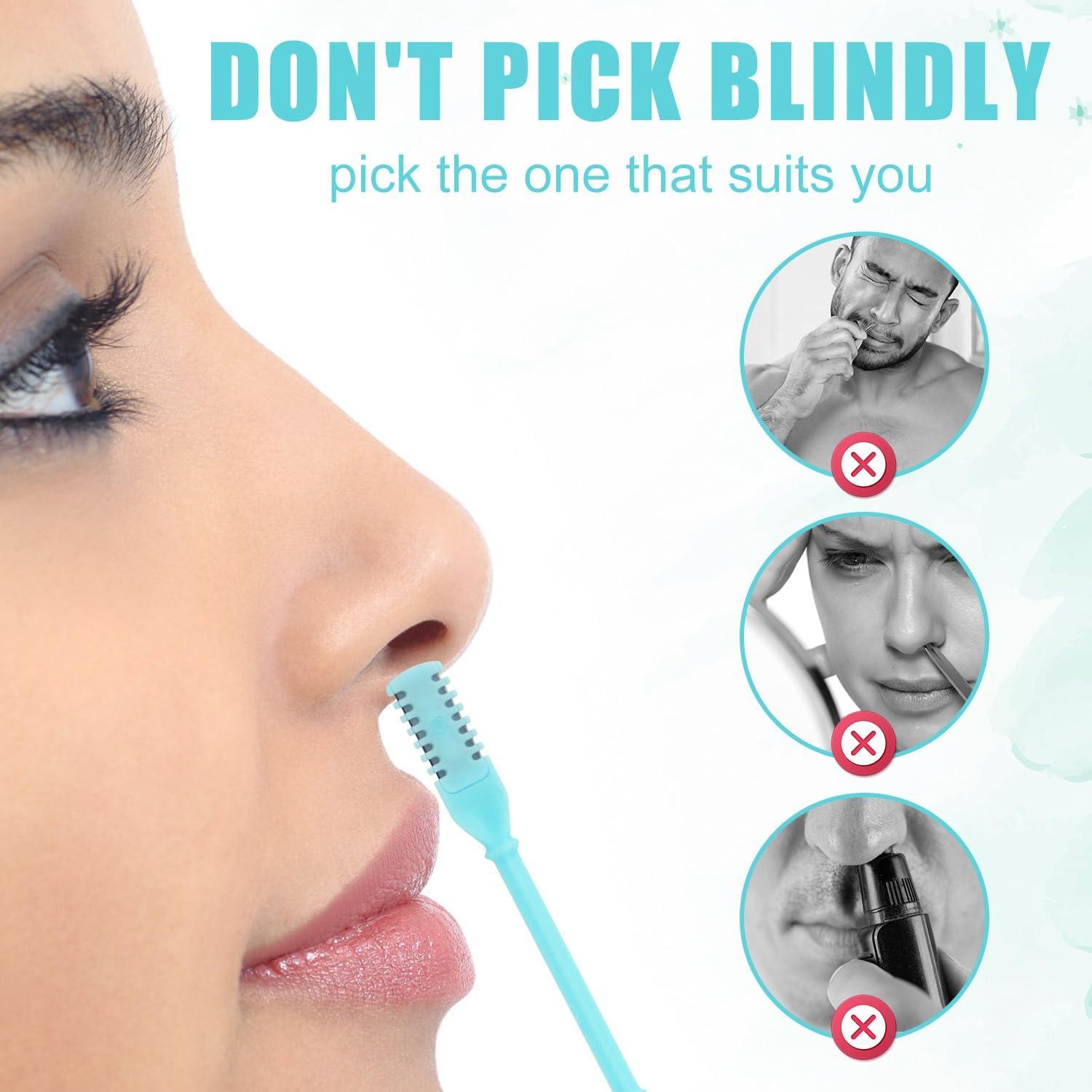 Cortador de Vello Nasal 2 en 1 PEUTIER - 12 Piezas Azul