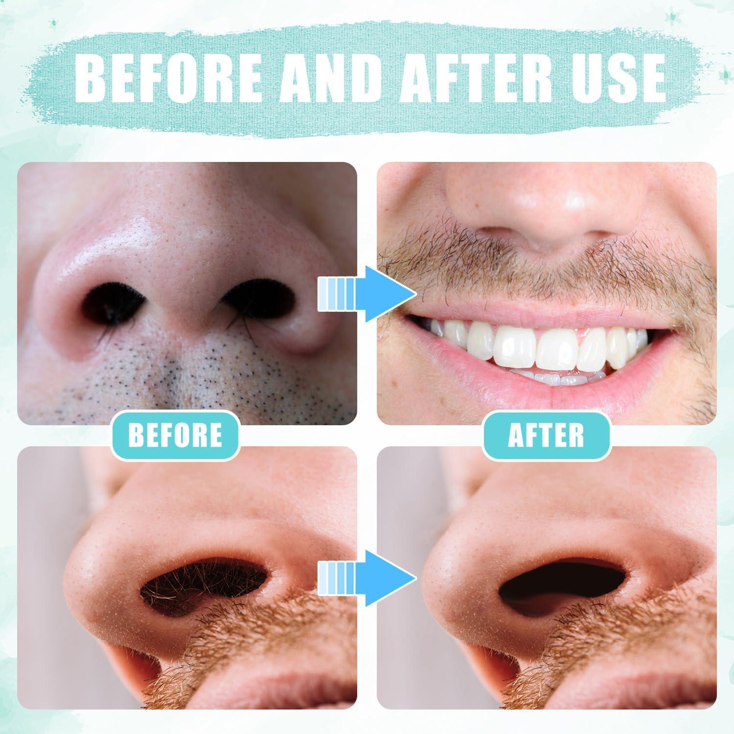 Cortador de Vello Nasal 2 en 1 PEUTIER - 12 Piezas Azul