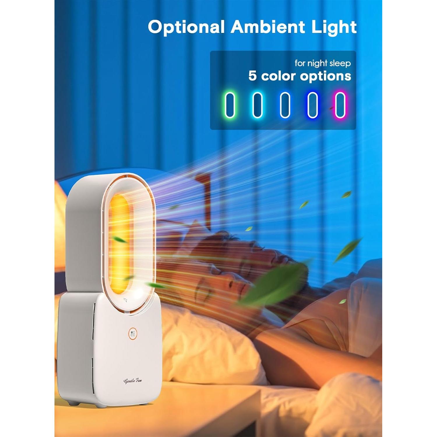 Ventilador de escritorio let'me sin aspas 10W LED 3 velocidades