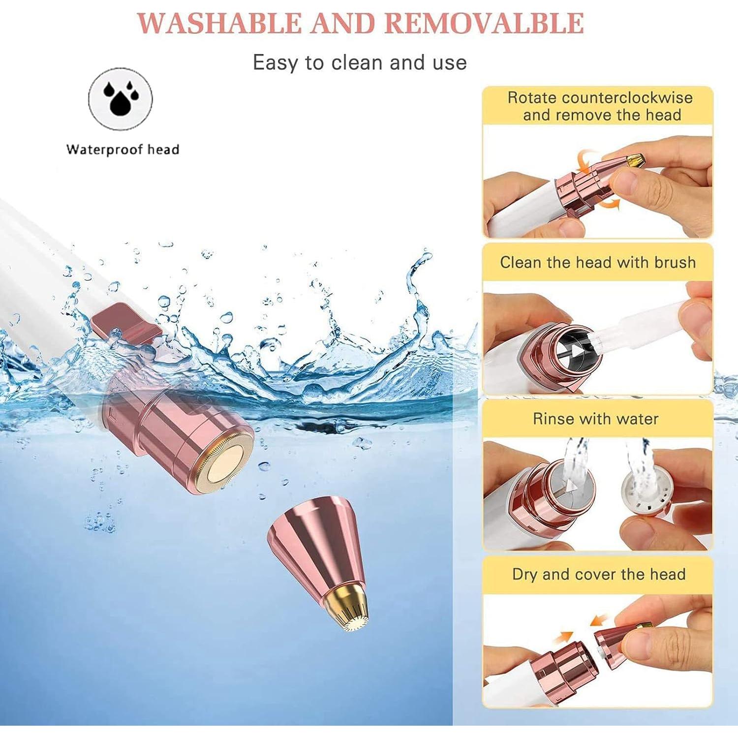 Removedor de Vello Facial y Nasal MEITREND 2 en 1 Indoloro