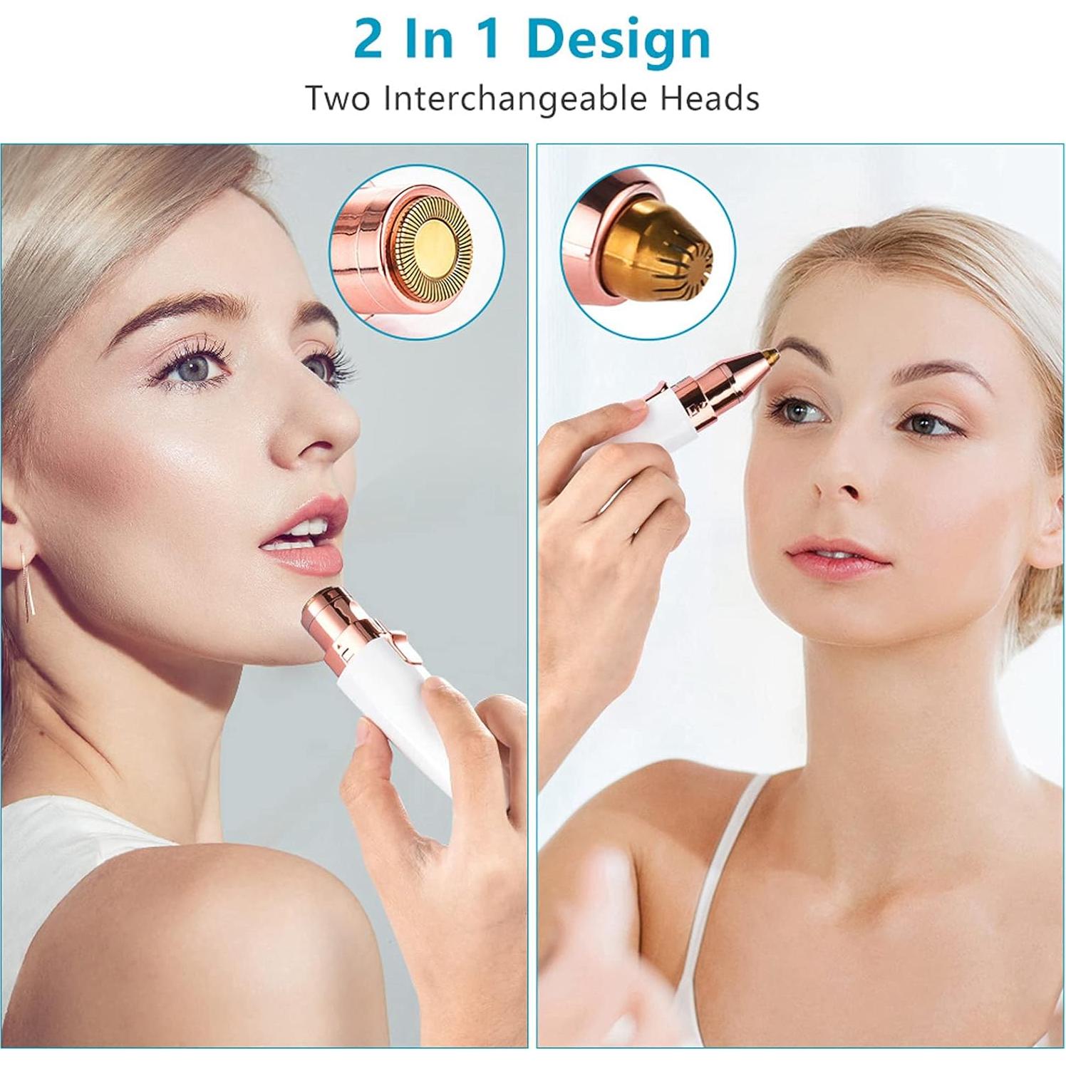 Removedor de Vello Facial y Nasal MEITREND 2 en 1 Indoloro