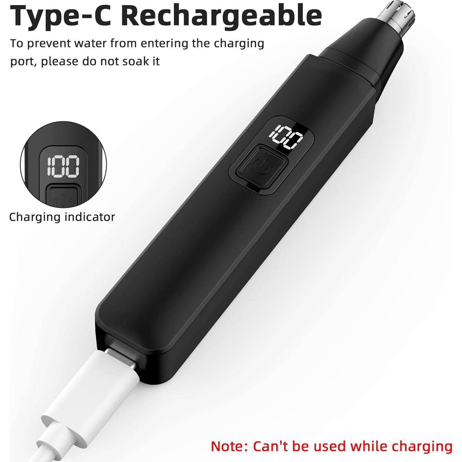 Recortador de Vello Nasal Inalámbrico VOTEYO L4 con Luz LED