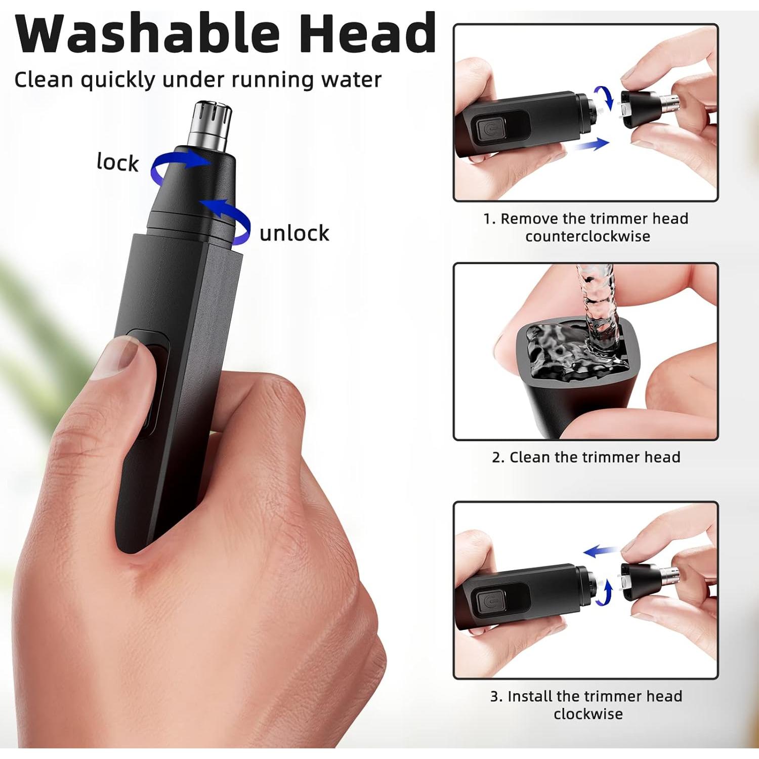 Recortador de Vello Nasal Inalámbrico VOTEYO L4 con Luz LED