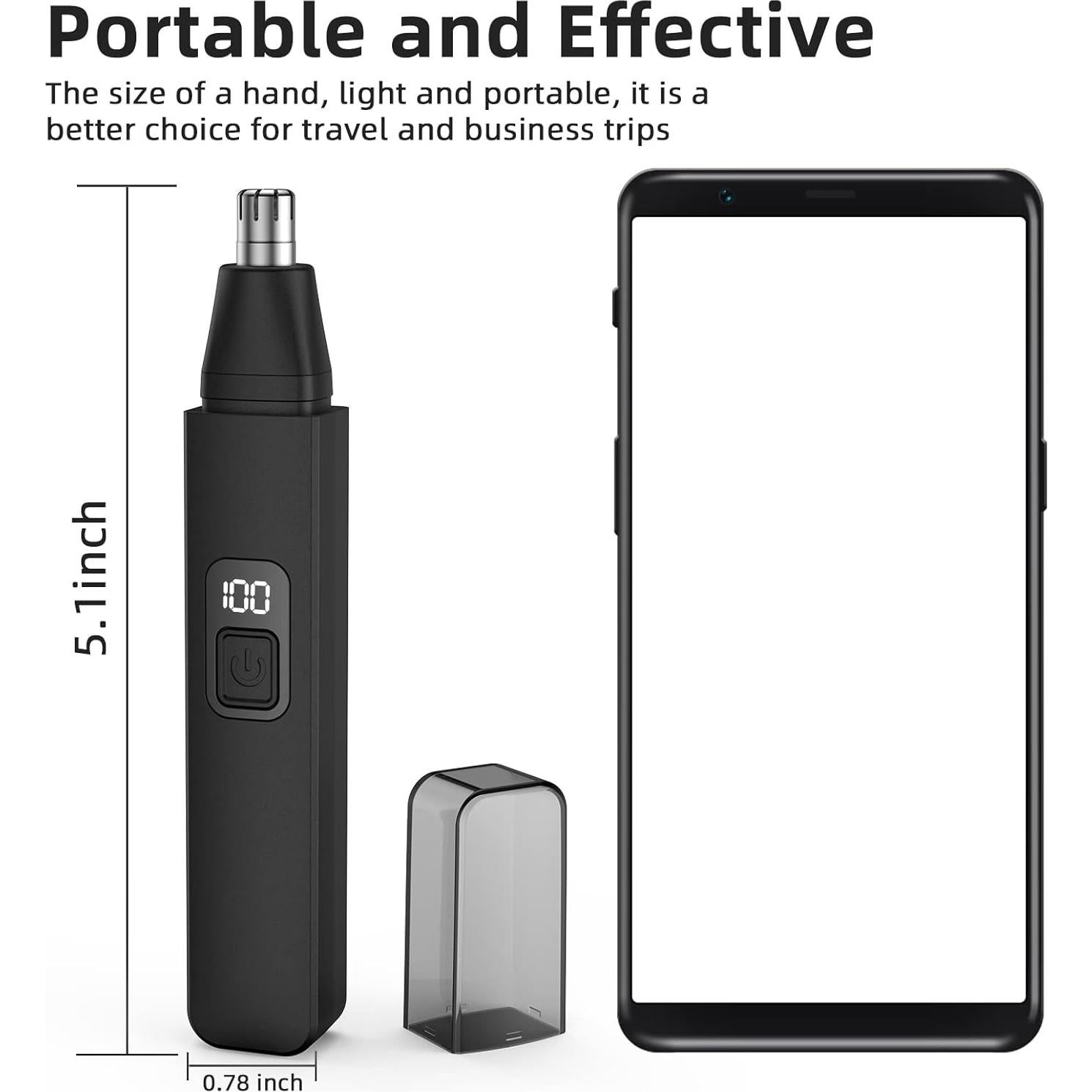 Recortador de Vello Nasal Inalámbrico VOTEYO L4 con Luz LED