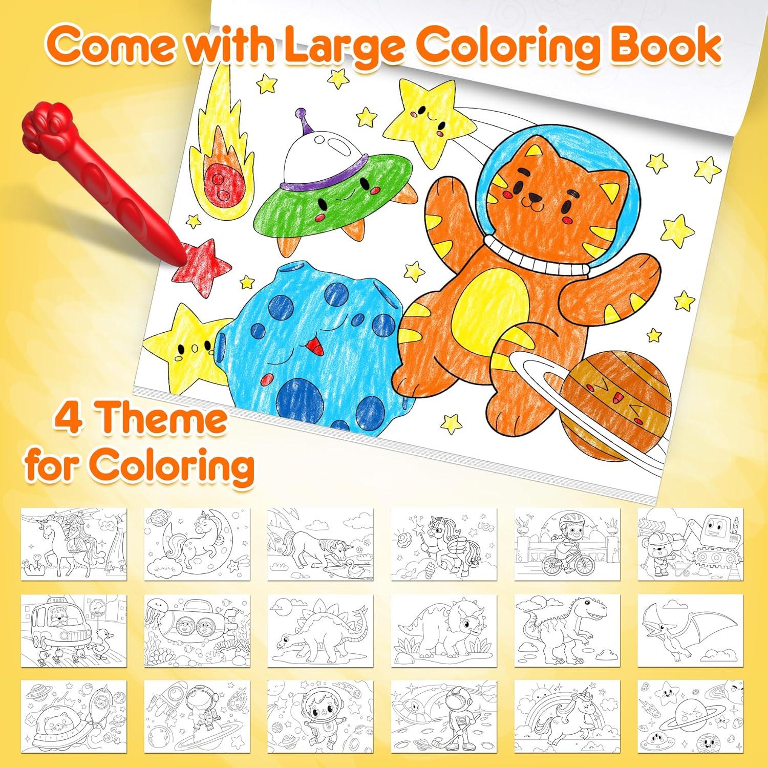 Crayones Jumbo Mocoosy 18 Colores Lavables para Niños
