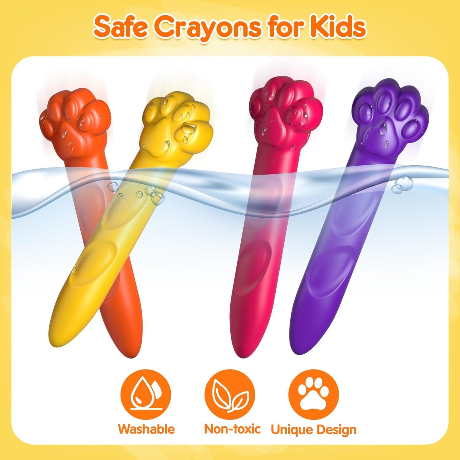 Crayones Jumbo Mocoosy 18 Colores Lavables para Niños