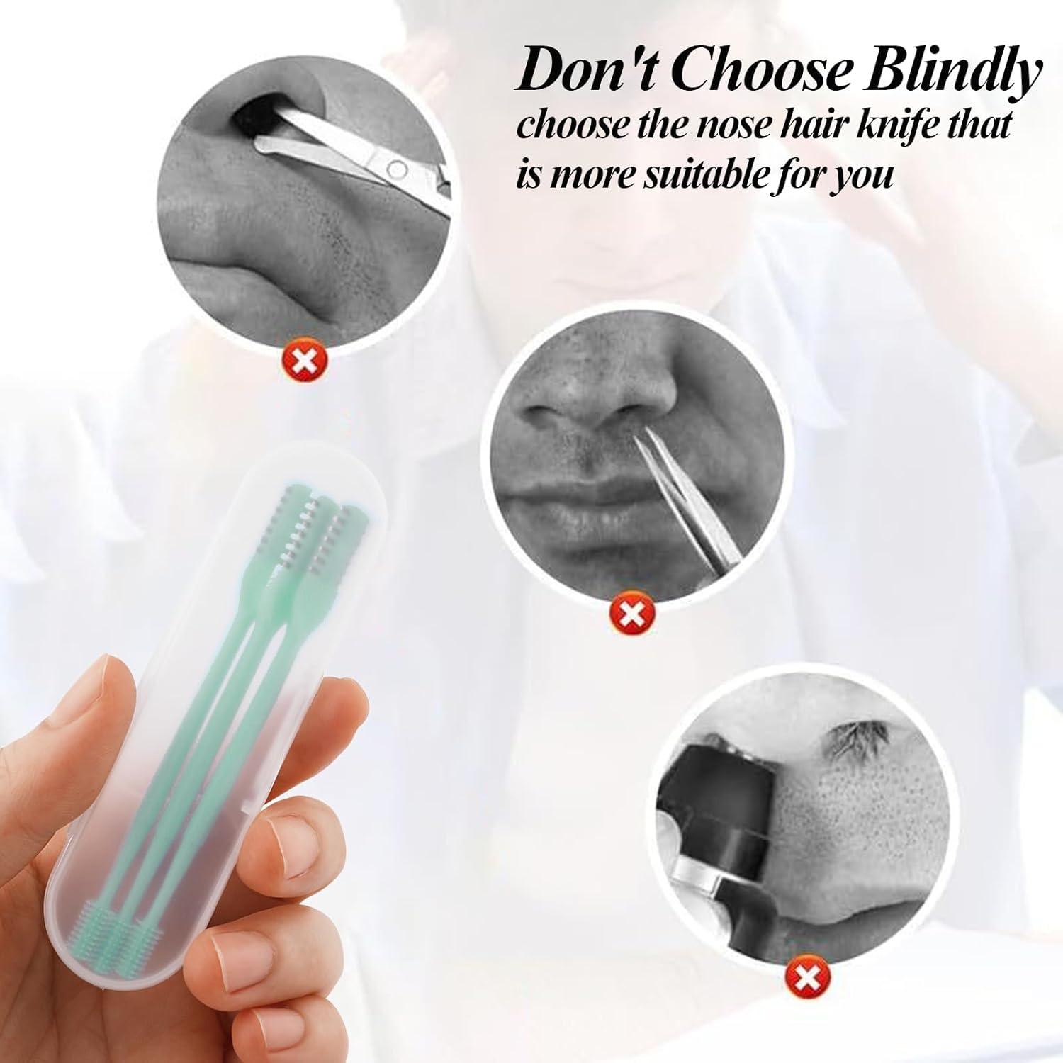 Cortador de Vello Nasal Manual Yeezyxling - Doble Cara, 360°